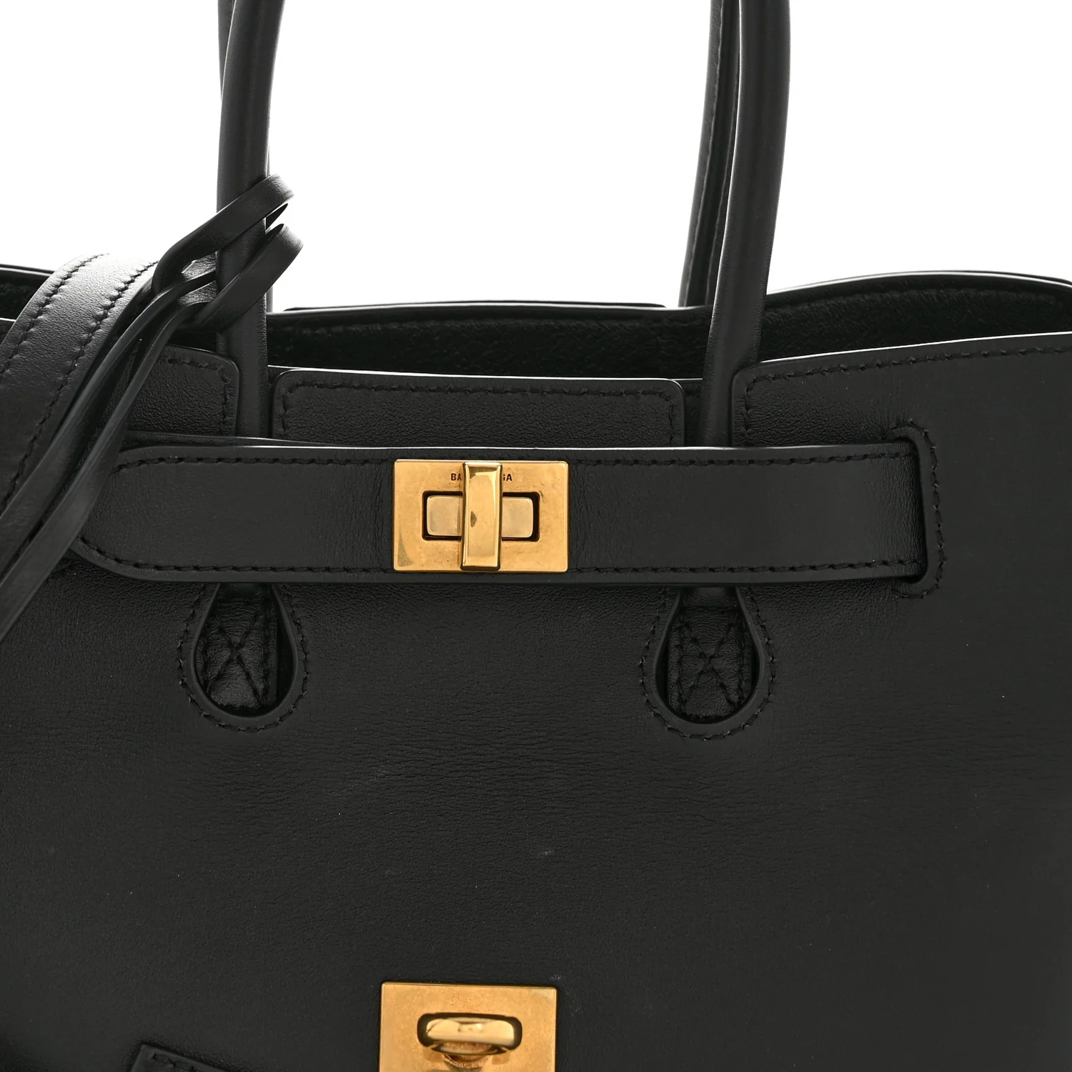 Smooth Calfskin Mini Bel Air Carry All Bag Black - Image 7
