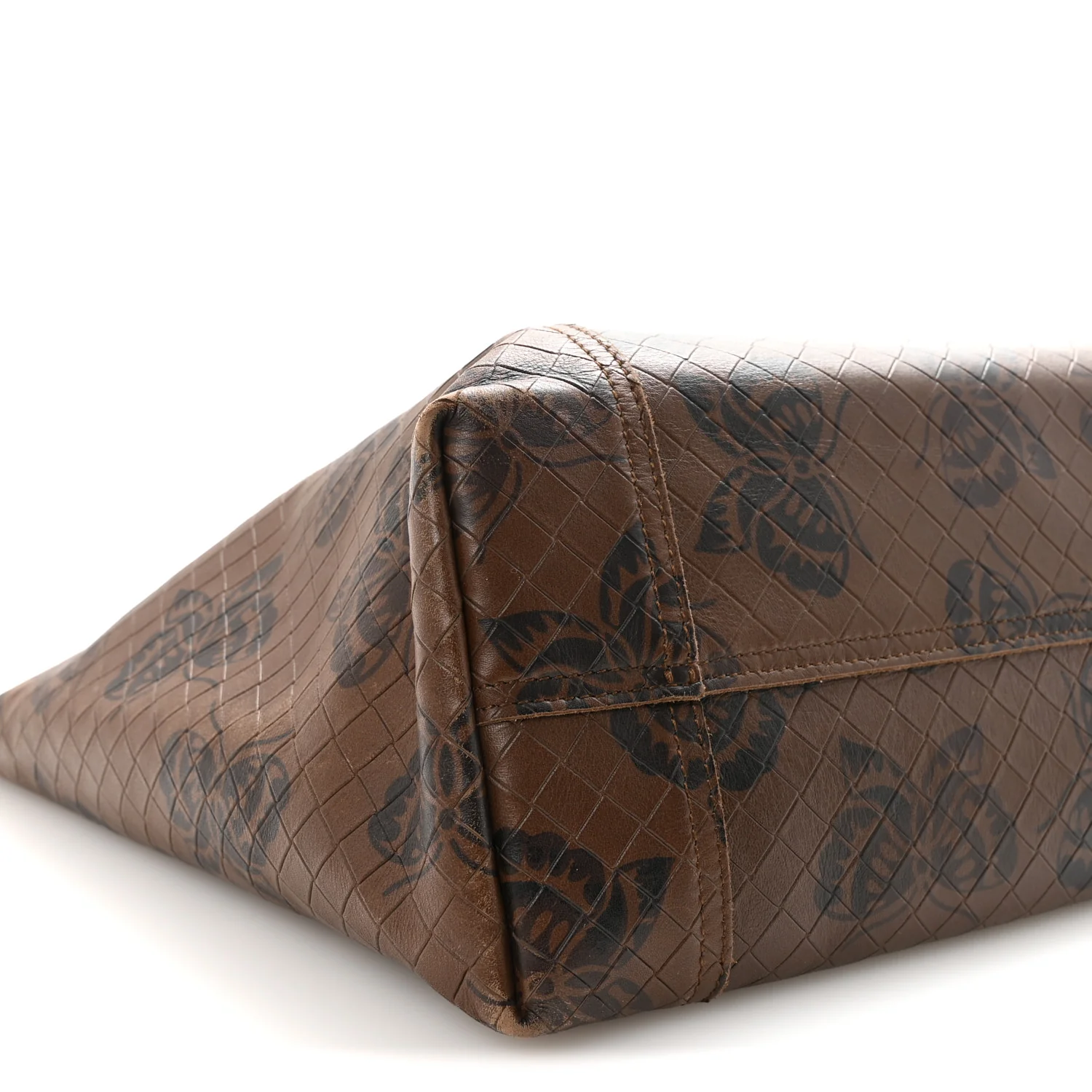 Nappa Intrecciato Butterfly Tote Brown - Image 8