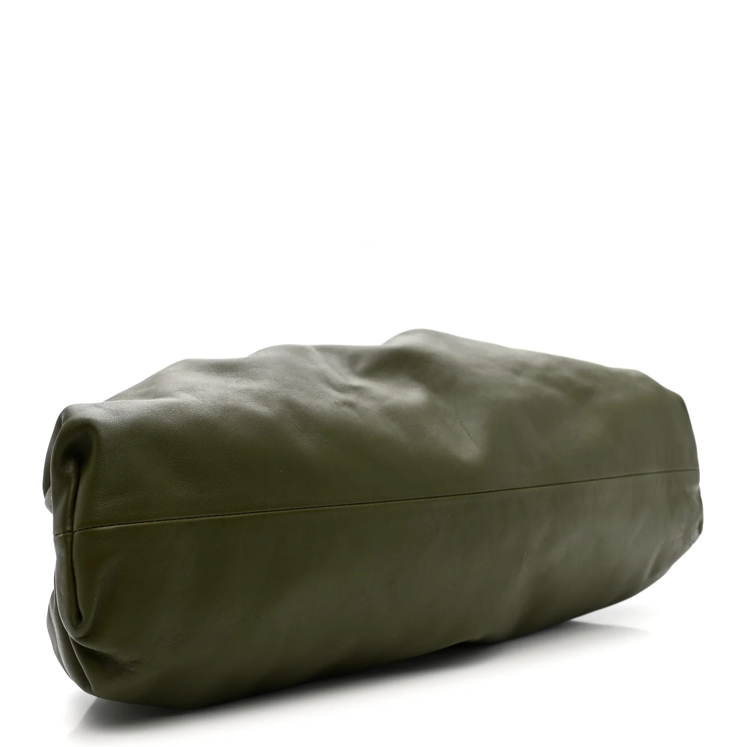 Smooth Butter Calf The Pouch Oversized Clutch Mustard - Image 4