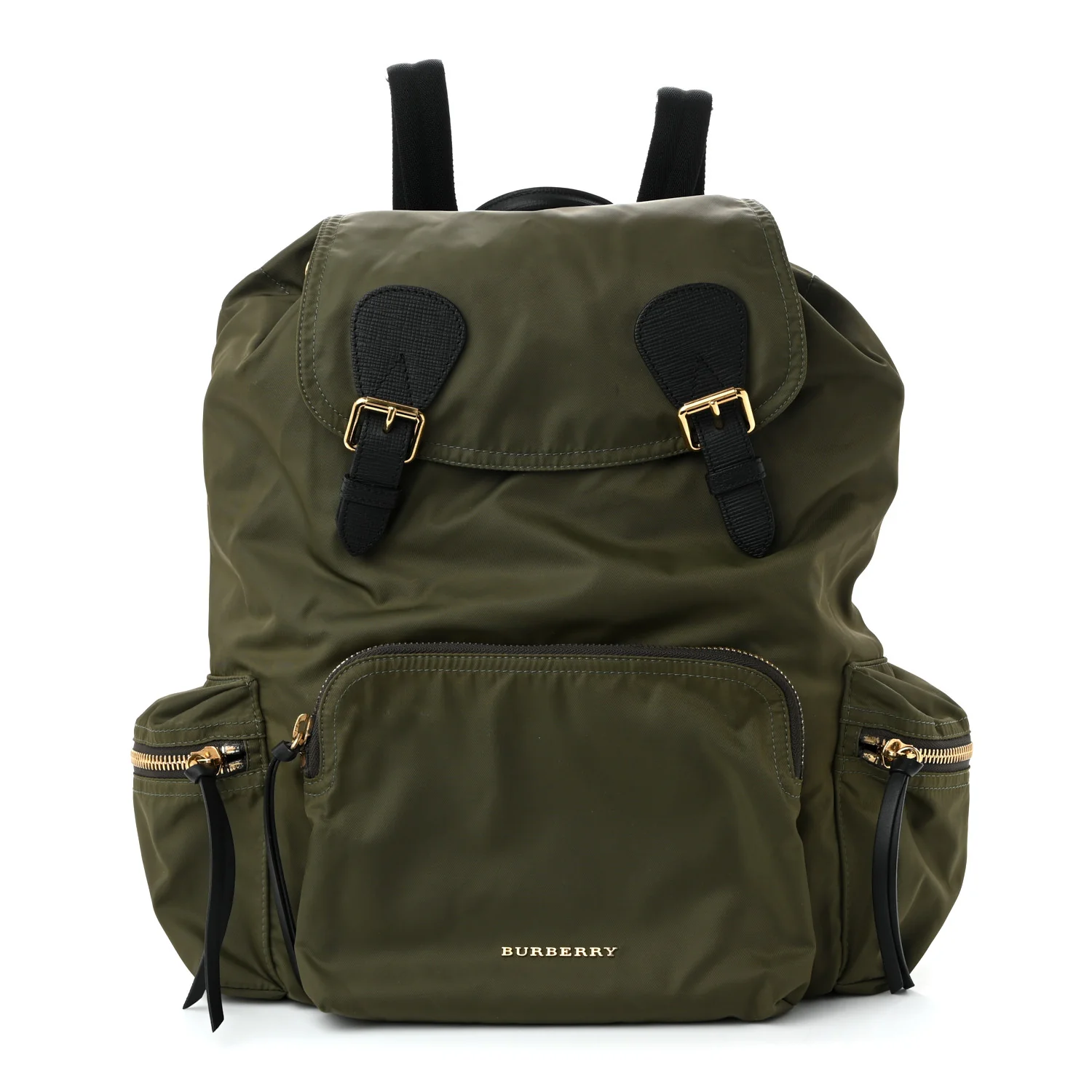 Nylon Large Rucksack Backpack Canvas Green