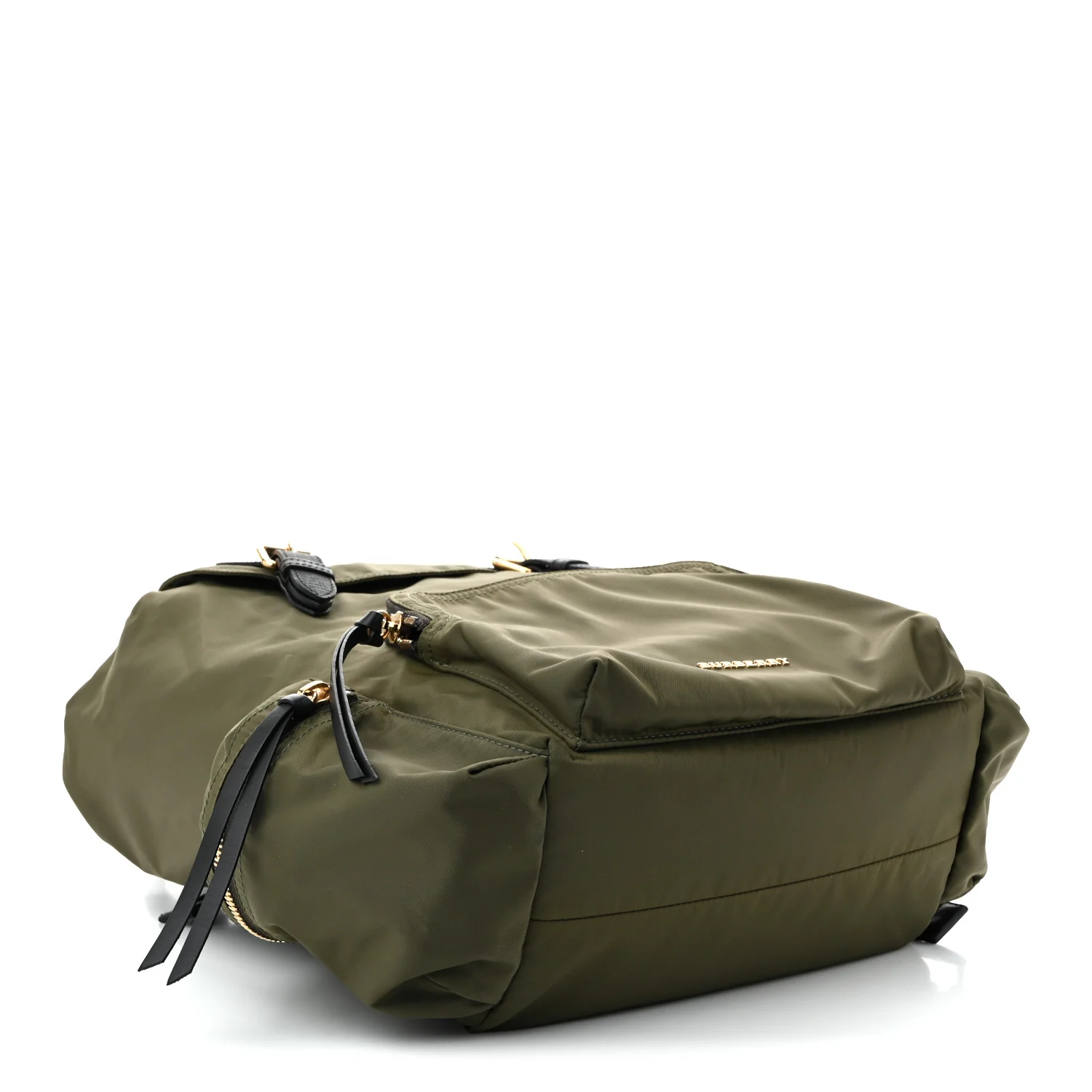 Nylon Large Rucksack Backpack Canvas Green - Image 4