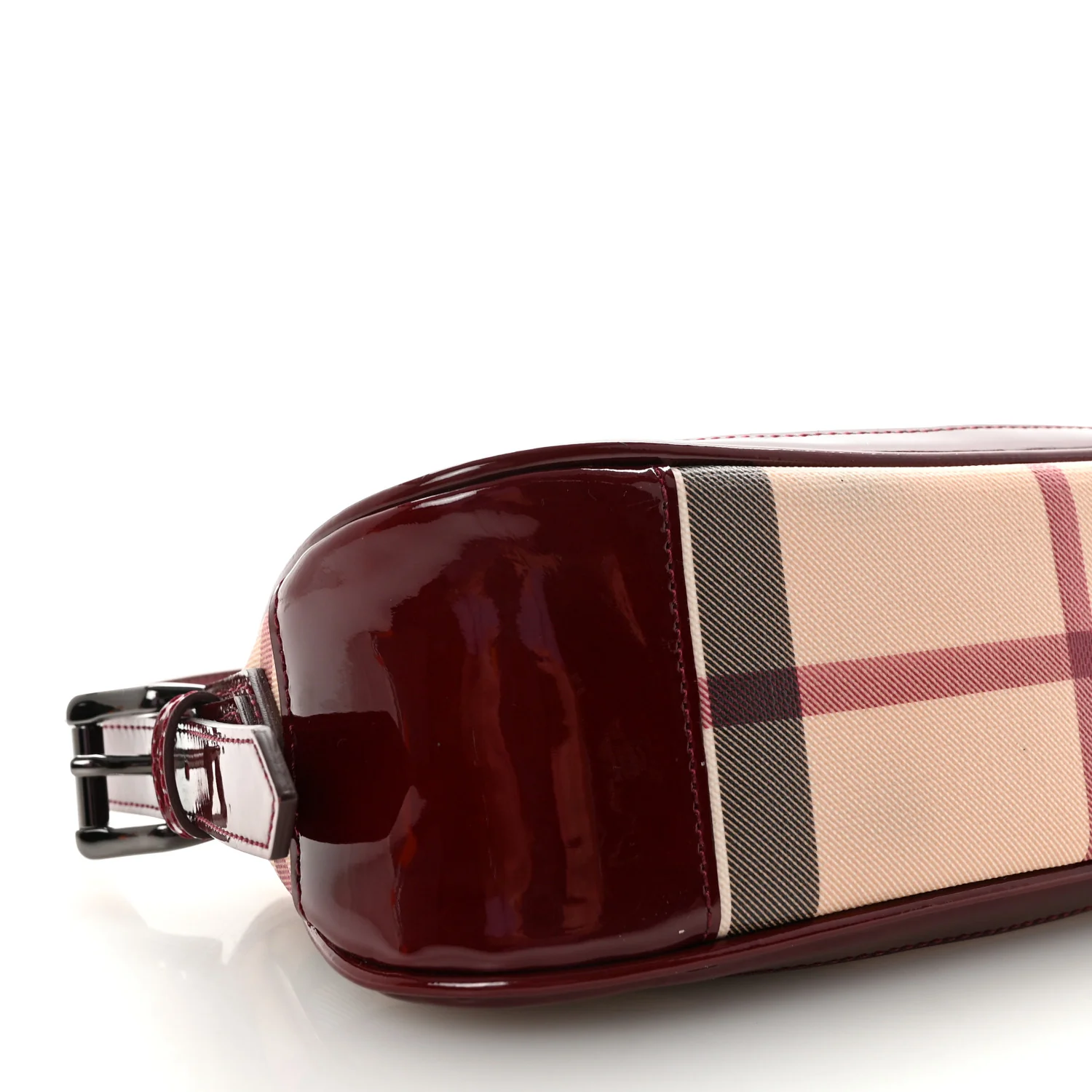 Patent Nova Check Newbury Dark Red - Image 8