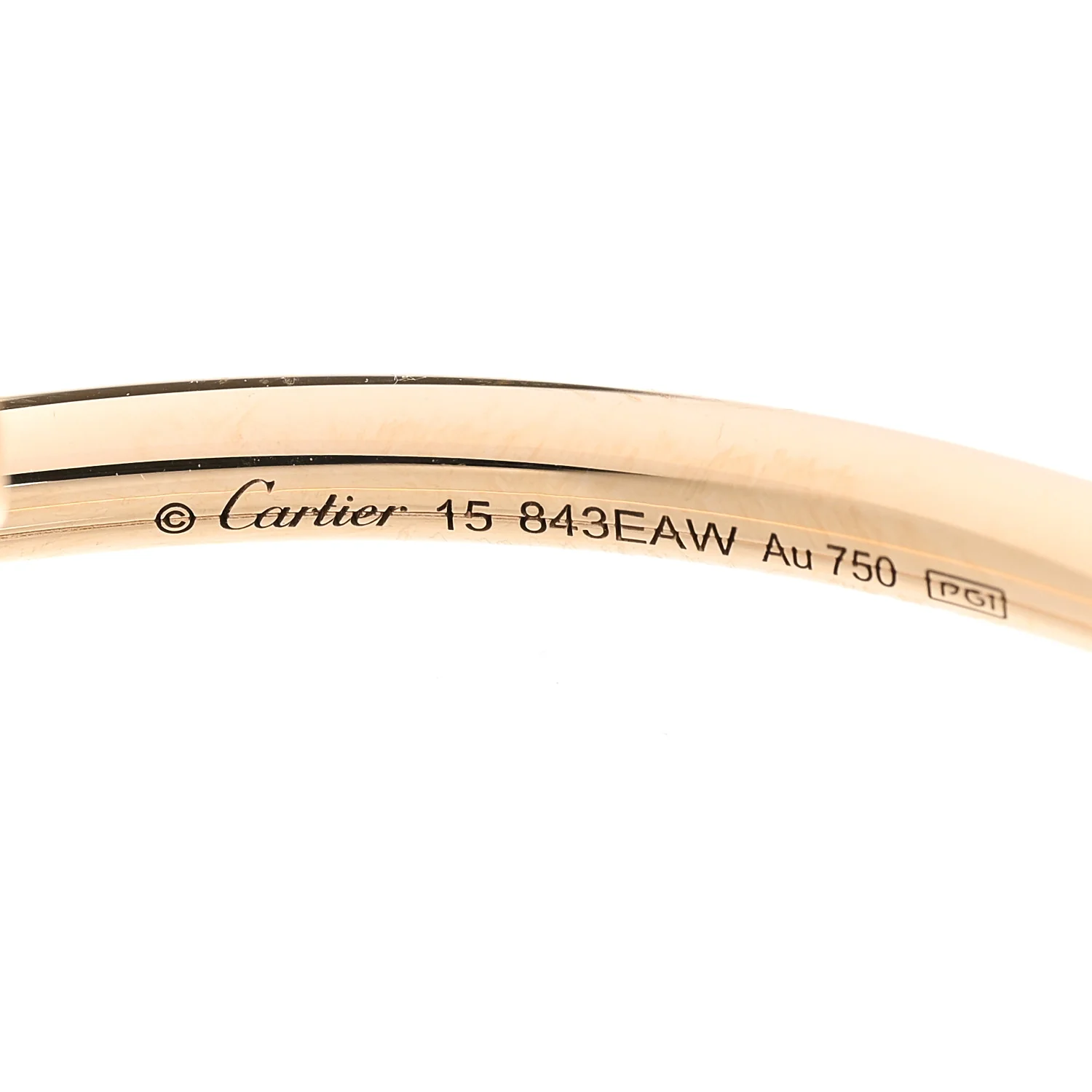 18K Yellow Gold Diamond Small Juste Un Clou Bracelet 15 - Image 5