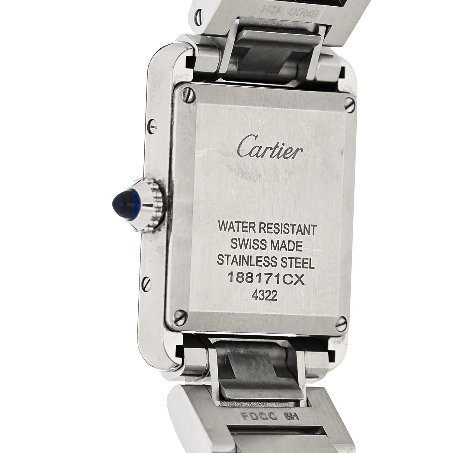 Stainless Steel 22mm Tank Must Quartz Watch - Image 4