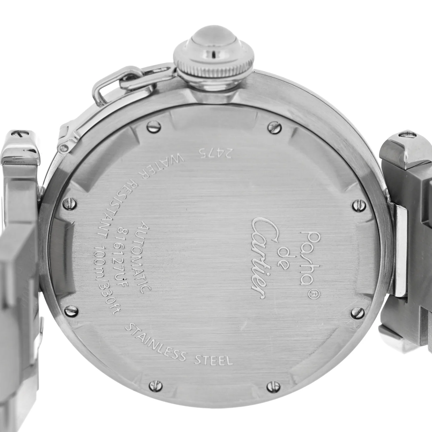 Stainless Steel 35mm Pasha C Big Date Automatic Watch Pink - Image 4