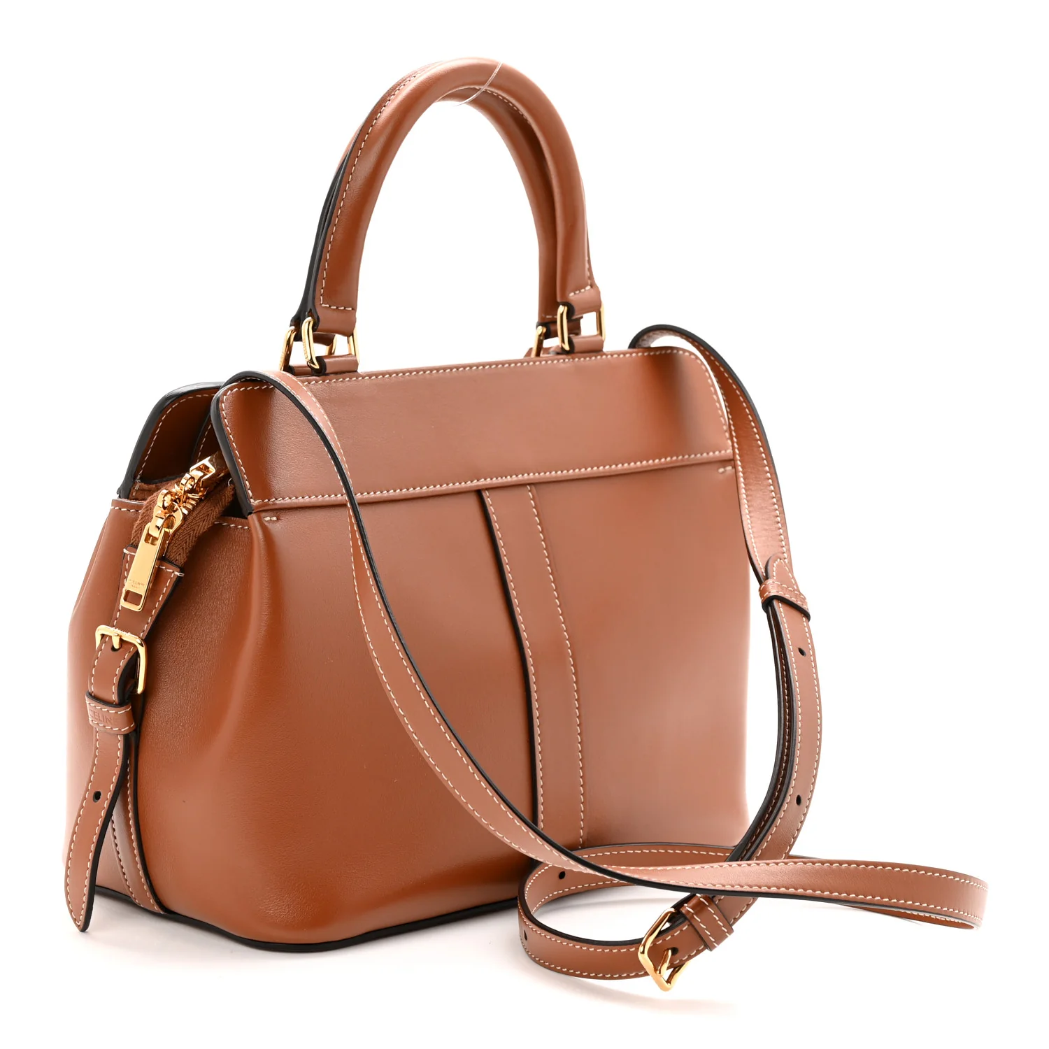 Calfskin Small Cabas De France Tan - Image 3