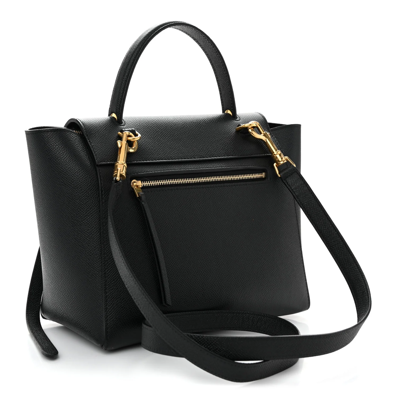 Grained Calfskin Micro Belt Bag Black - Image 3