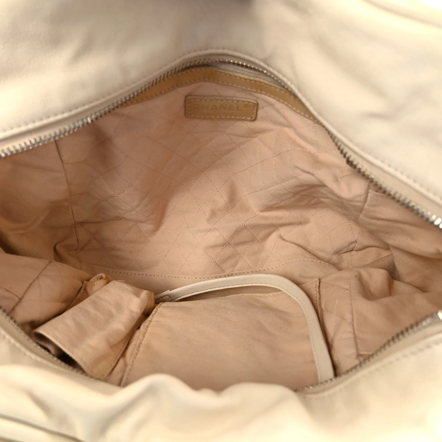 Calfskin Small CC Bowler White - Image 5