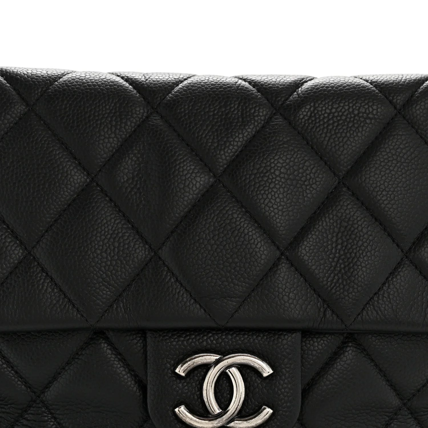 Caviar Quilted Coco Casual Flap Black - Image 8