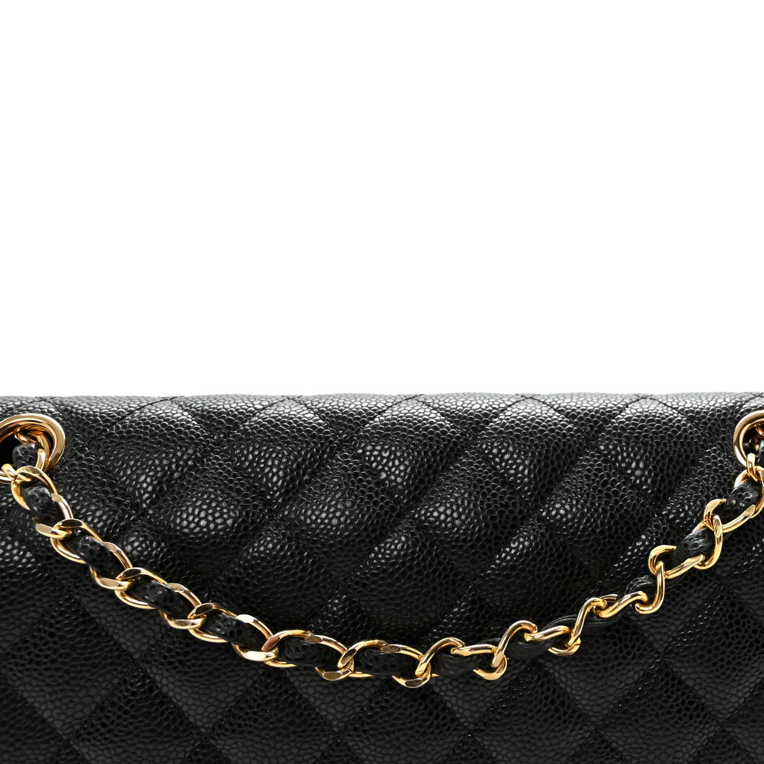 Caviar Quilted Medium Double Flap Black - Image 8