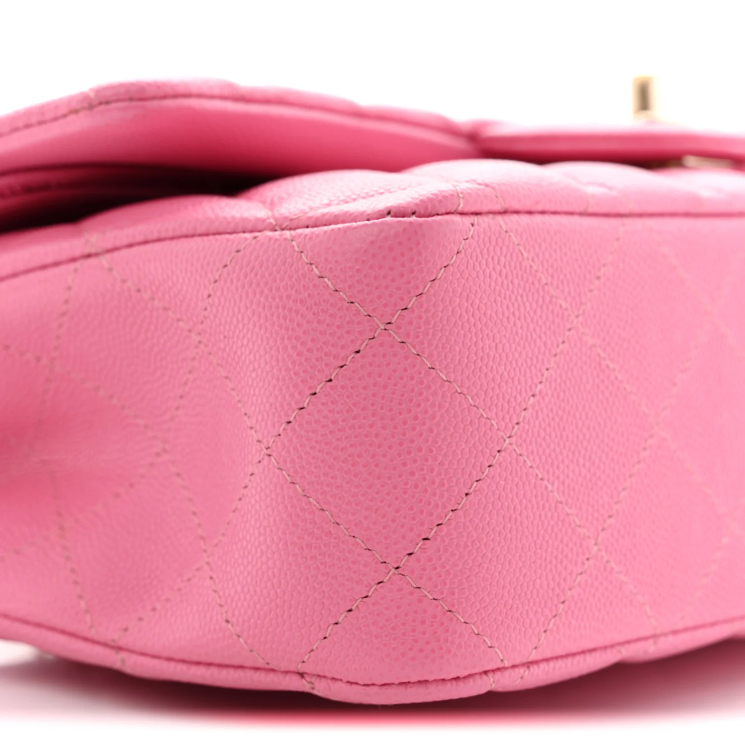 Caviar Quilted Medium Double Flap Pink - Image 9