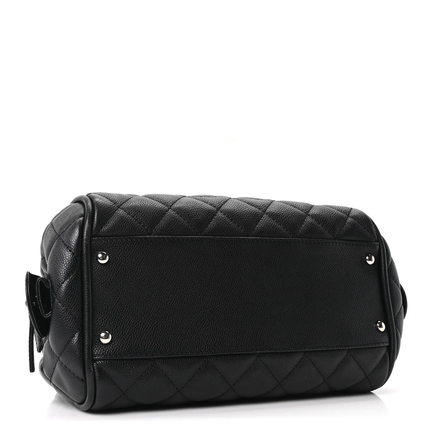 Caviar Quilted Timeless Bowler Black - Image 4