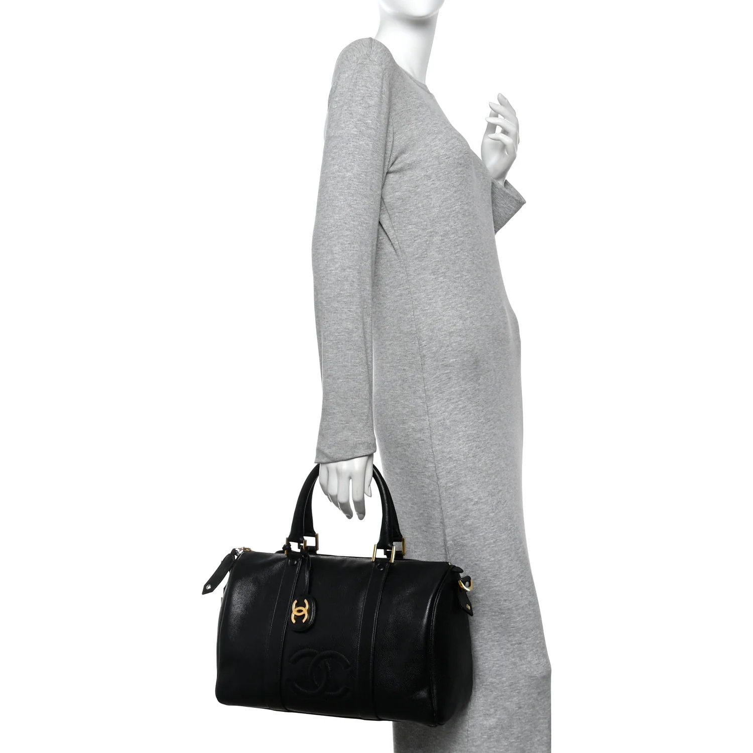Caviar Timeless CC Duffel Bag Black - Image 2