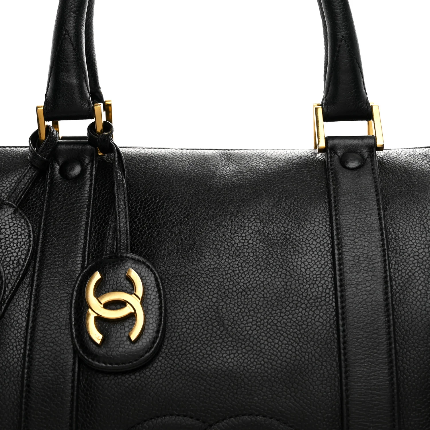 Caviar Timeless CC Duffel Bag Black - Image 8