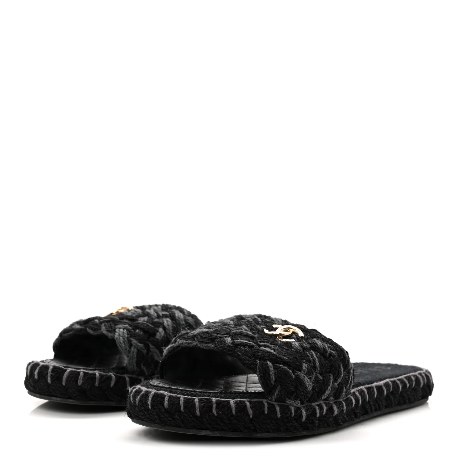Cord Braided CC Mules 41 Black - Image 4