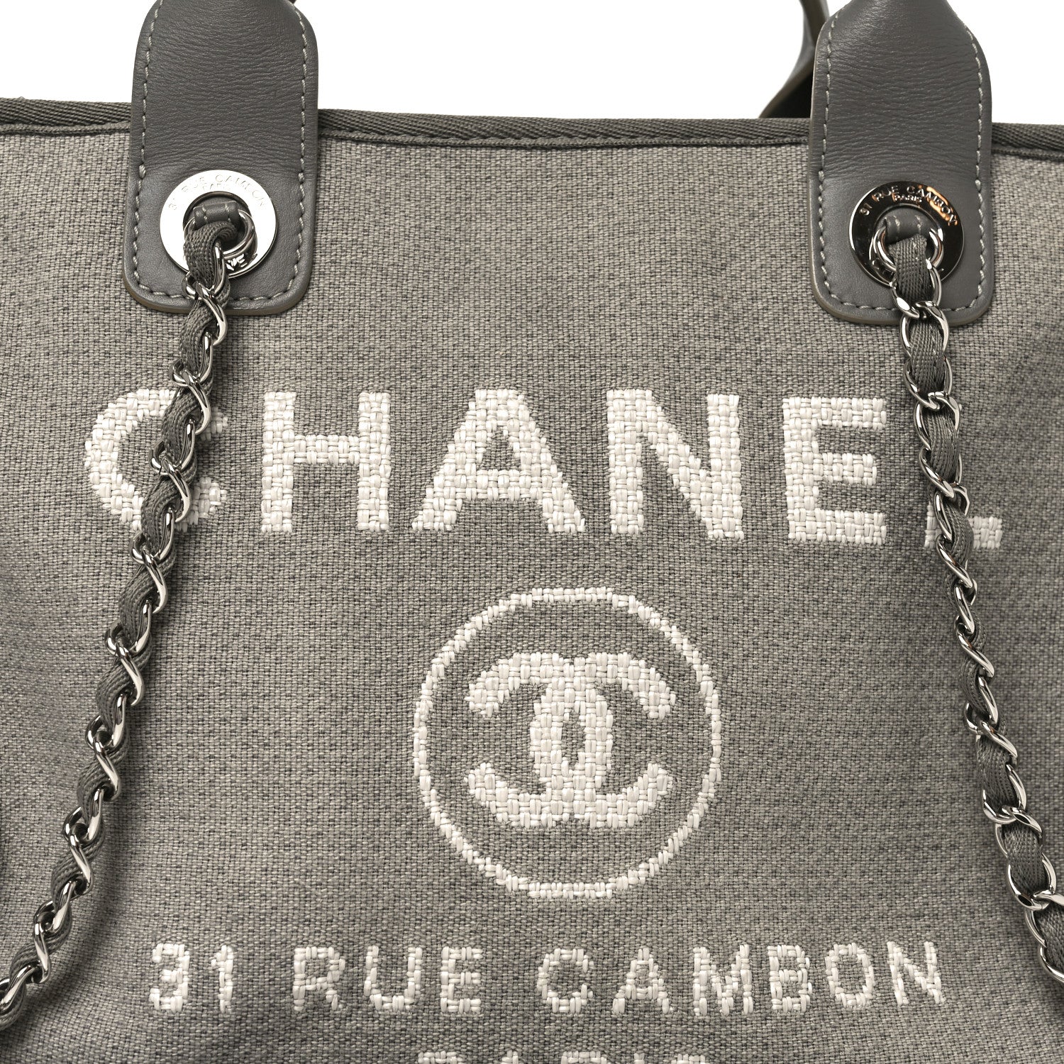 Denim Deauville Bowling Bag Grey - Image 7