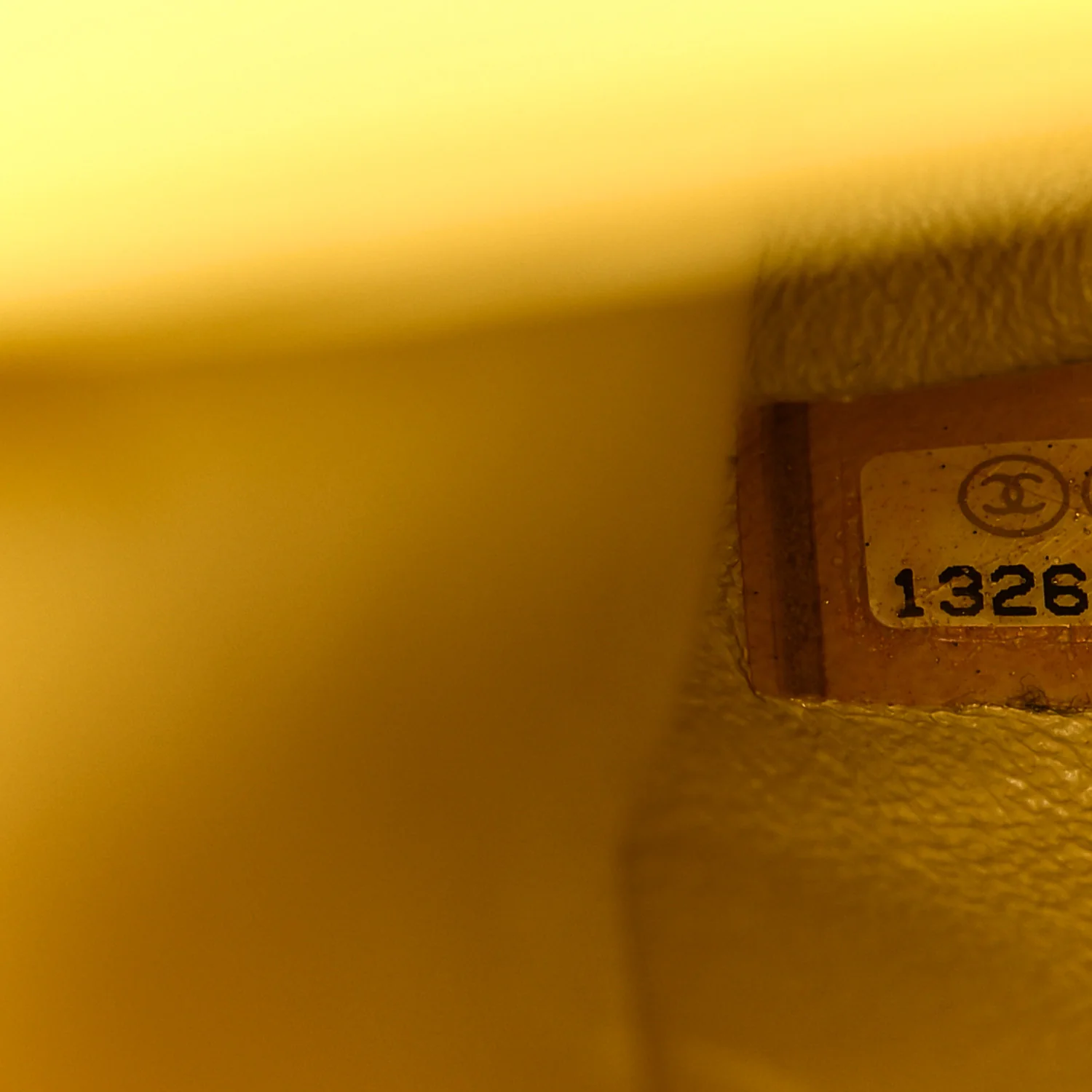 Lambskin Quilted Medium Double Flap Yellow - Image 7