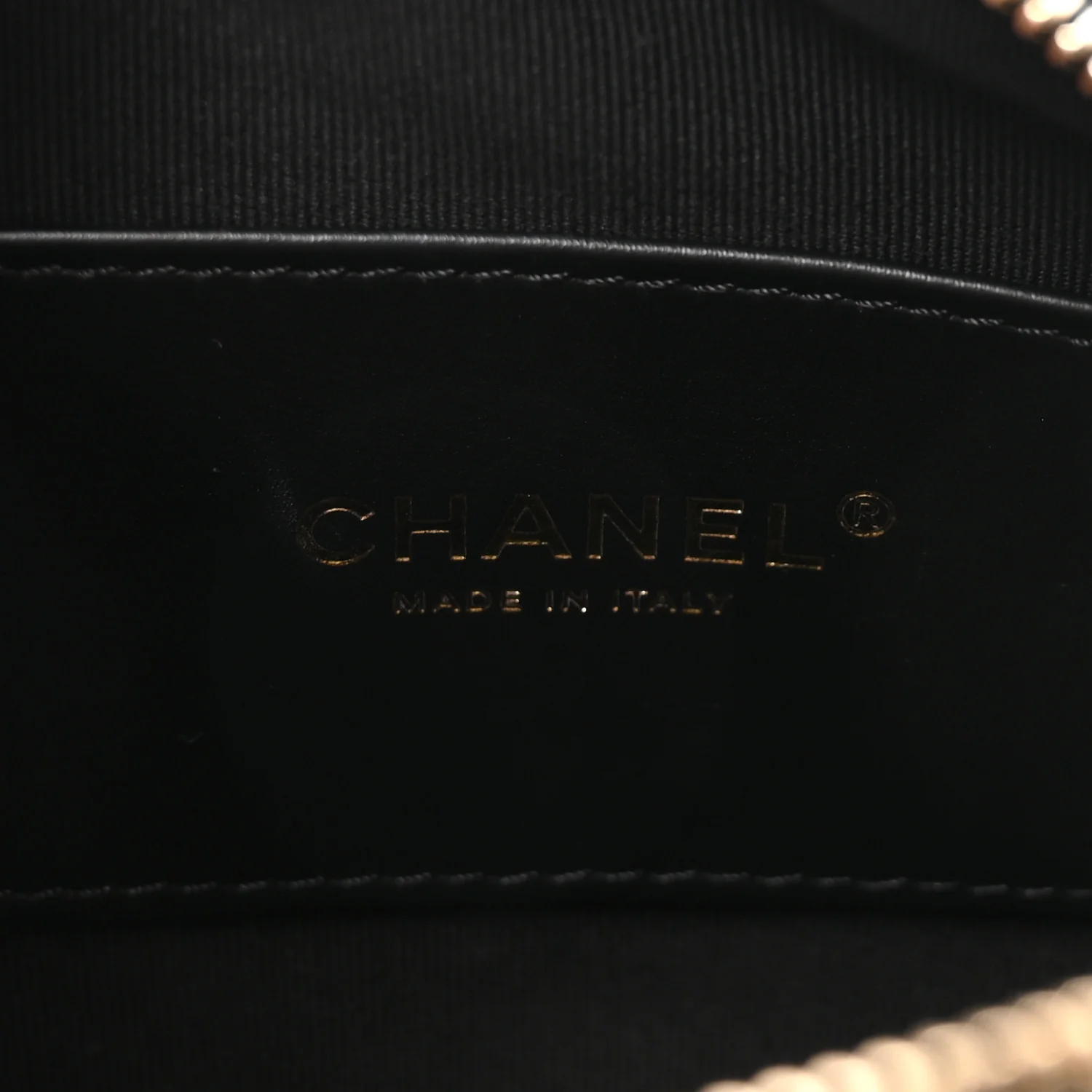 Lambskin Quilted Mini Pillow Crush Camera Case Black - Image 6