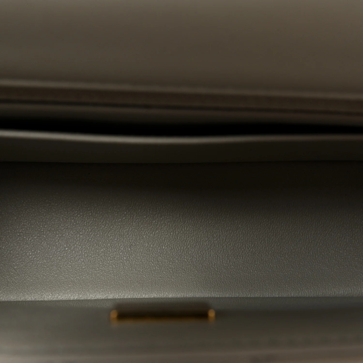 Lambskin Quilted Mini Rectangular Flap Grey - Image 5