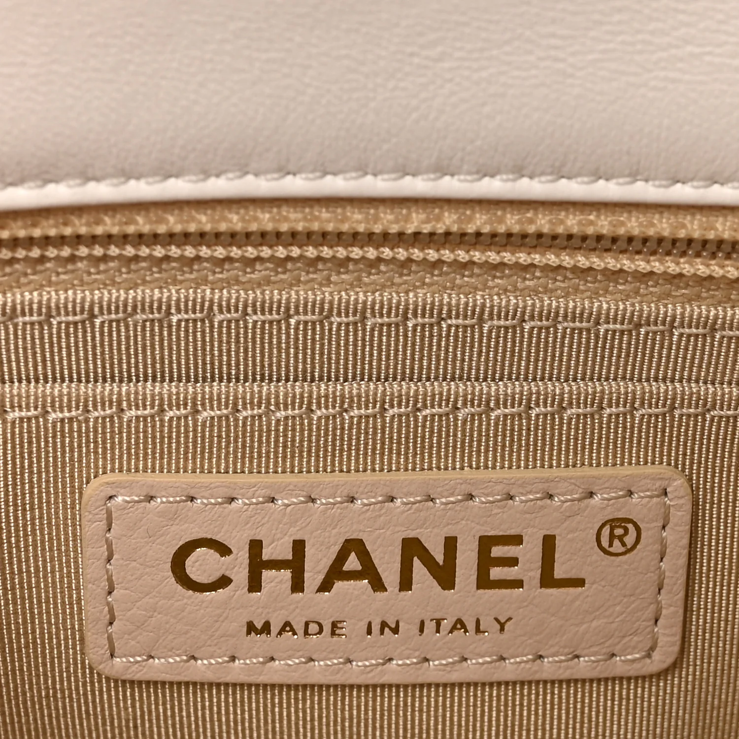 Lambskin Quilted Mini Romance Square Flap White - Image 6