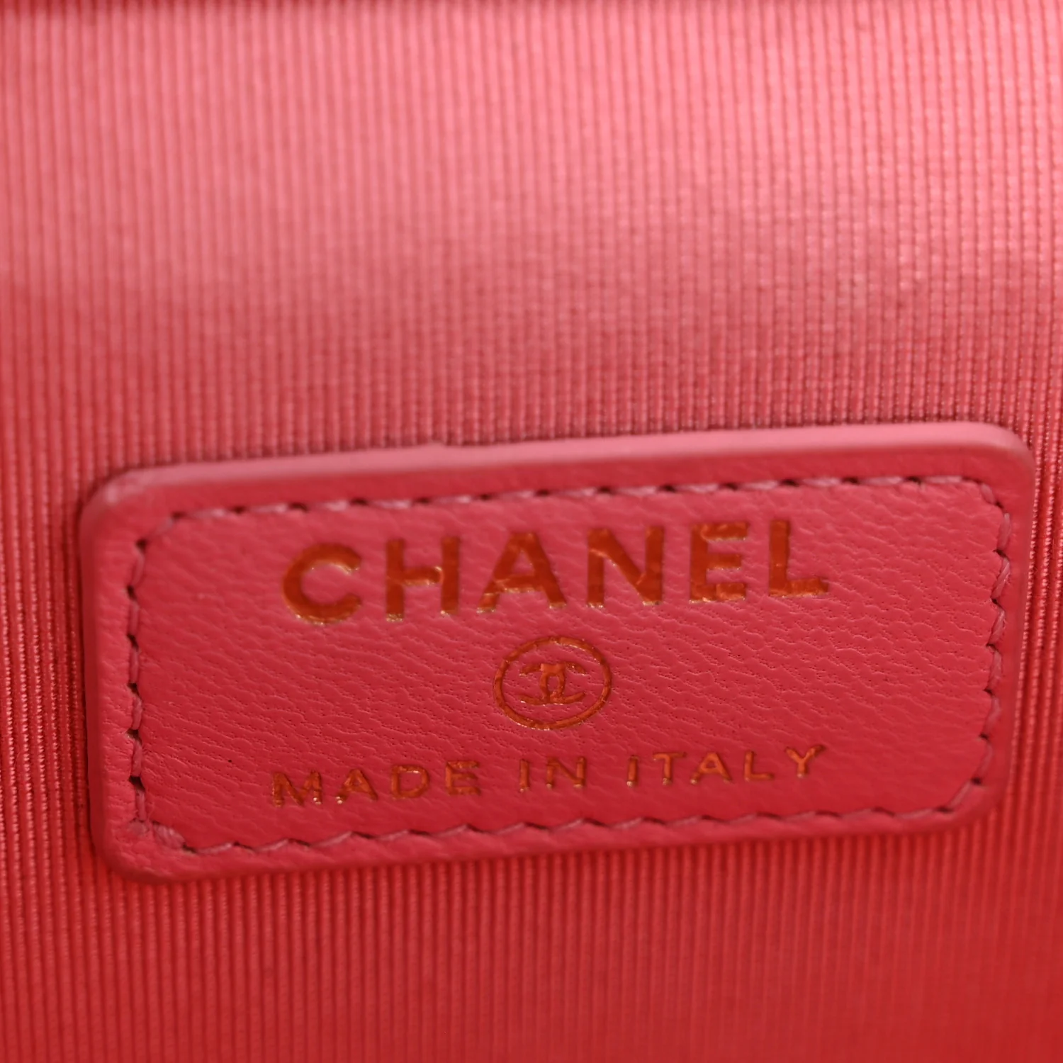 Lambskin Quilted Trendy Mini Vanity Case With Chain Pale Pink - Image 6