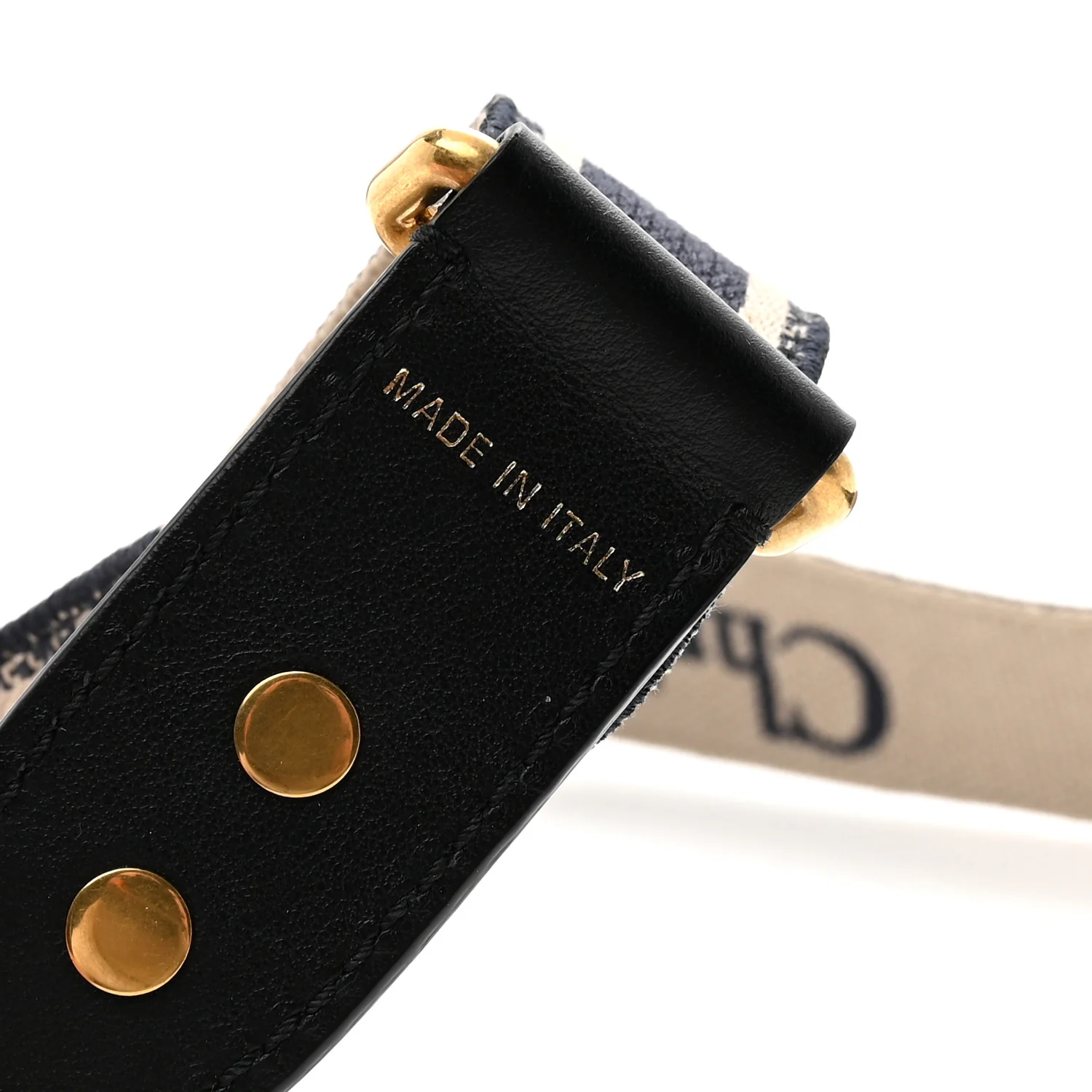 Canvas Embroidered Shoulder Strap Blue - Image 4