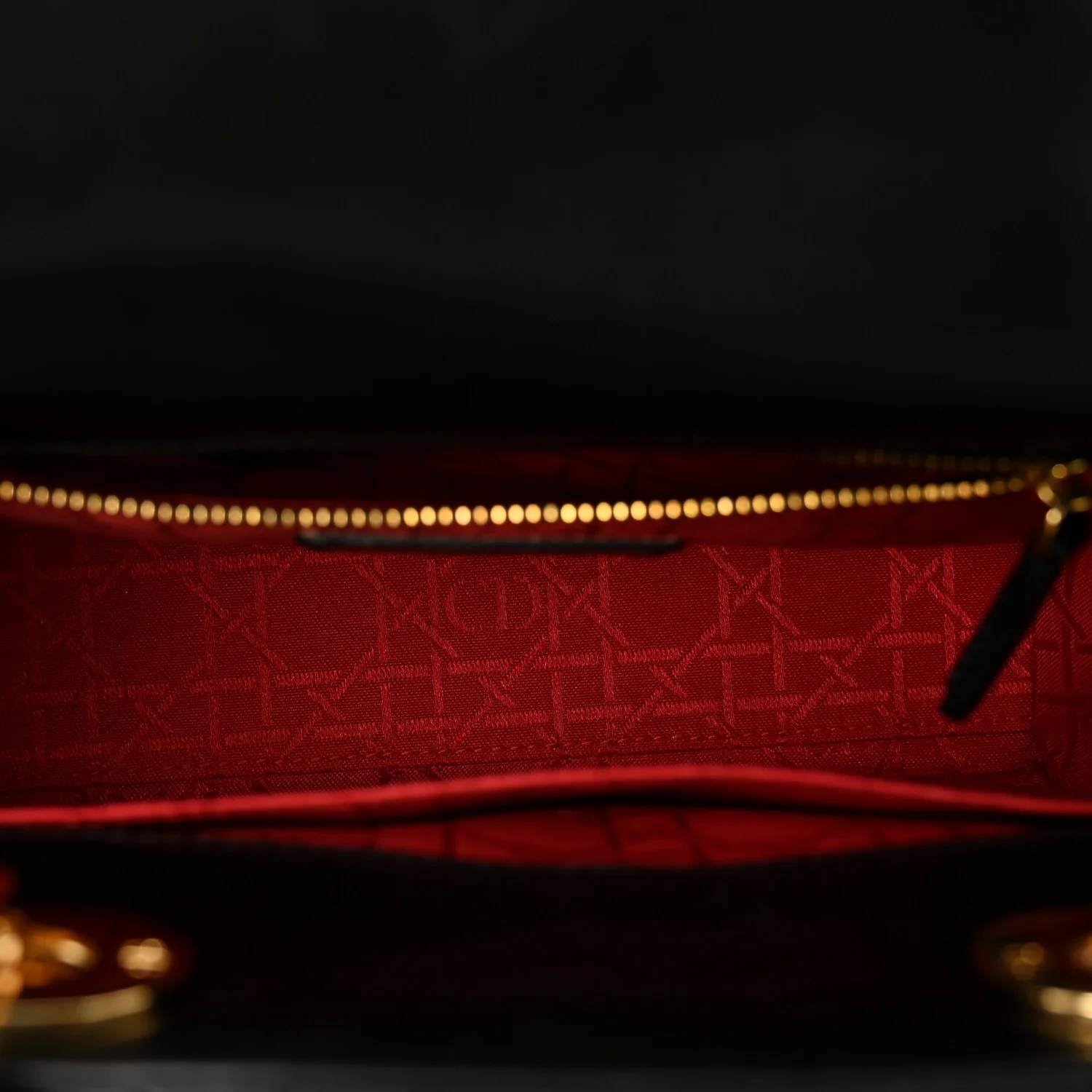 Lambskin Cannage Small Jeweled Lady Dior Black - Image 5