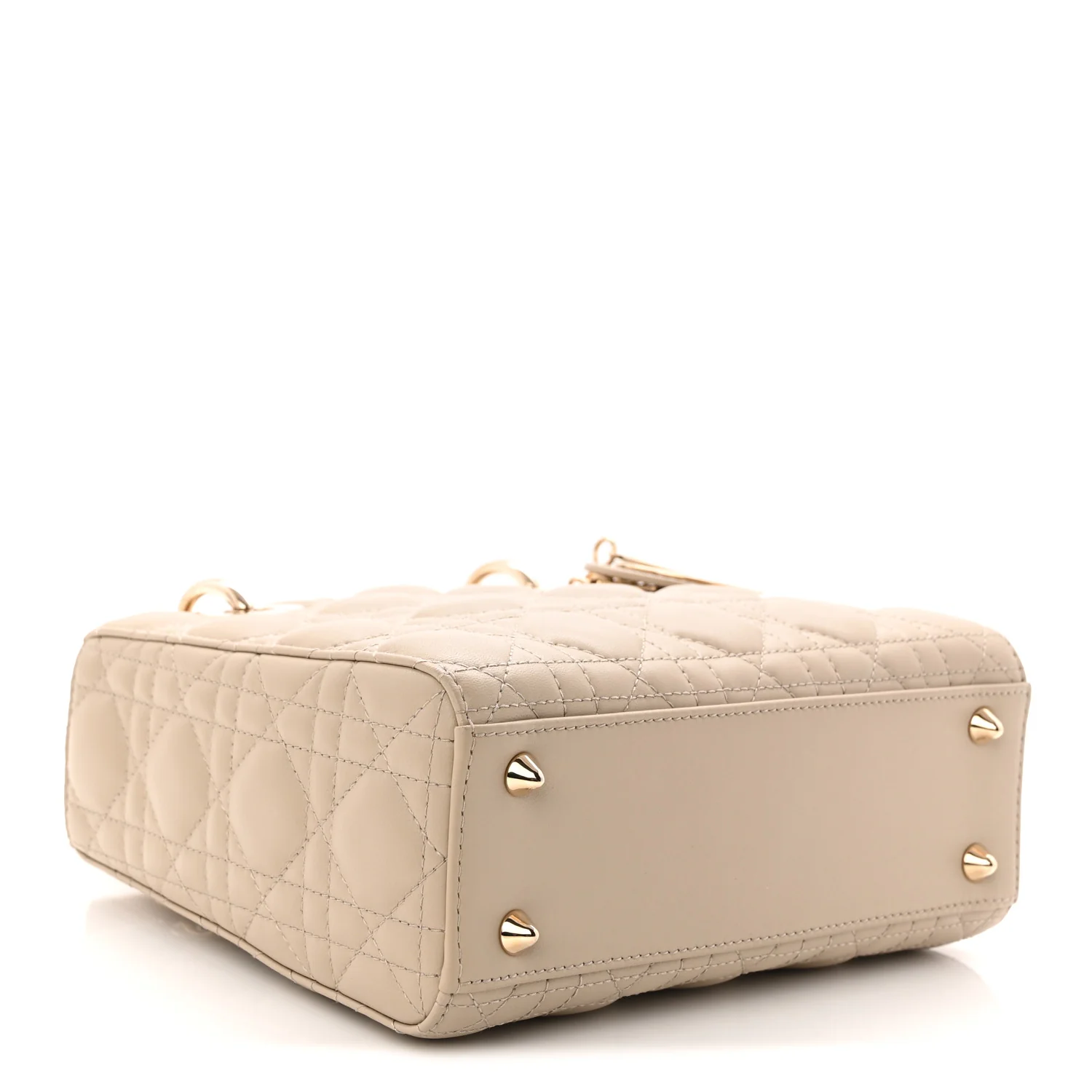 Lambskin Cannage Small My ABCDior Lady Dior Hazelnut - Image 4