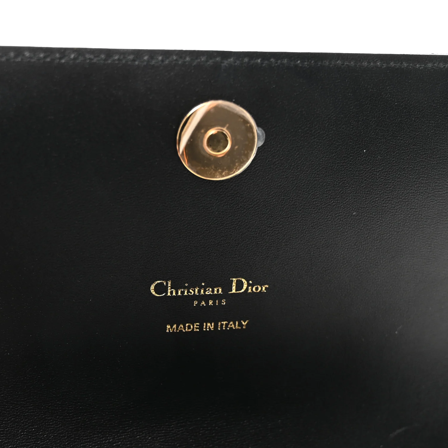 Lambskin Crystal Macrocannage Caro Pouch With Chain Black - Image 5