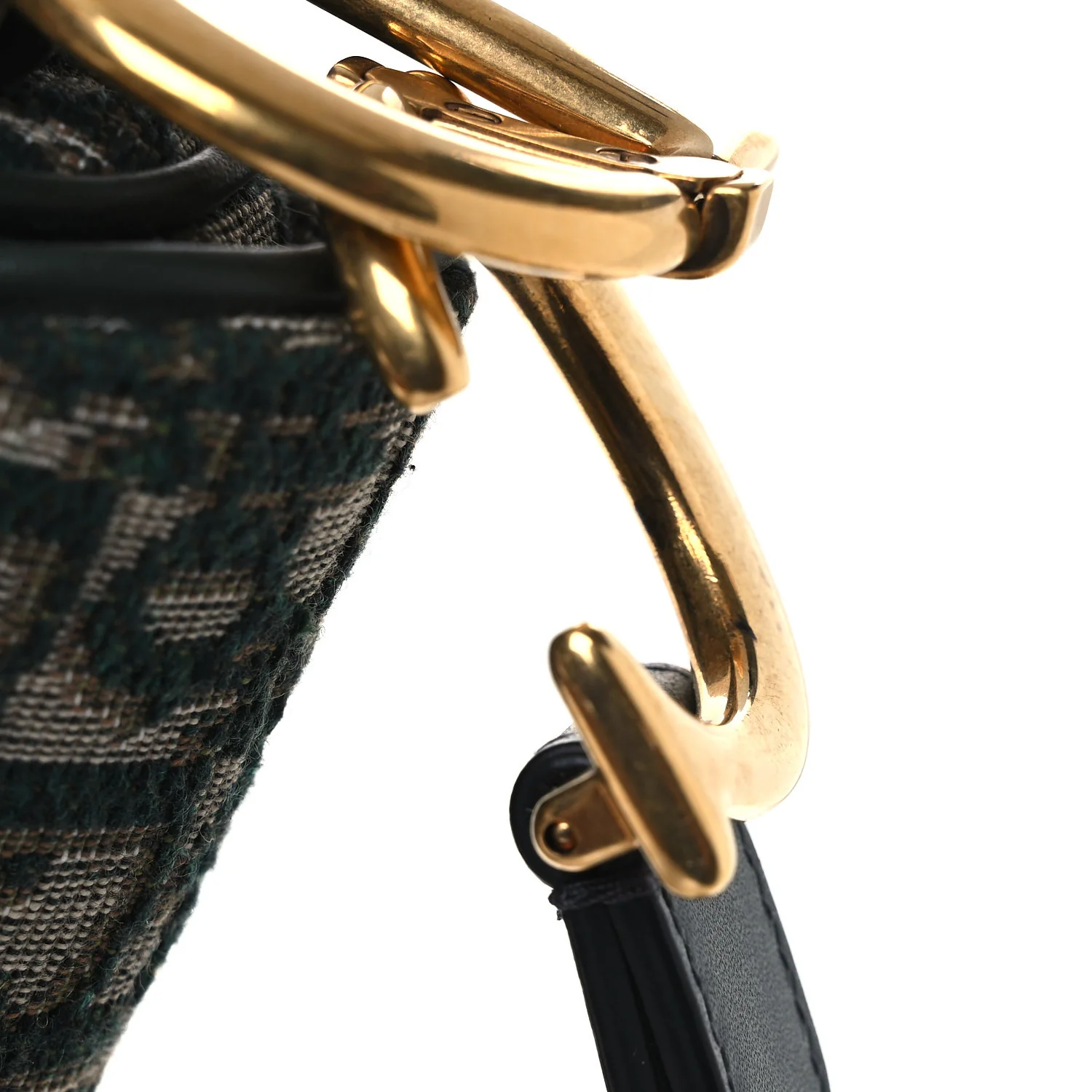 Oblique Saddle Bag Green - Image 10