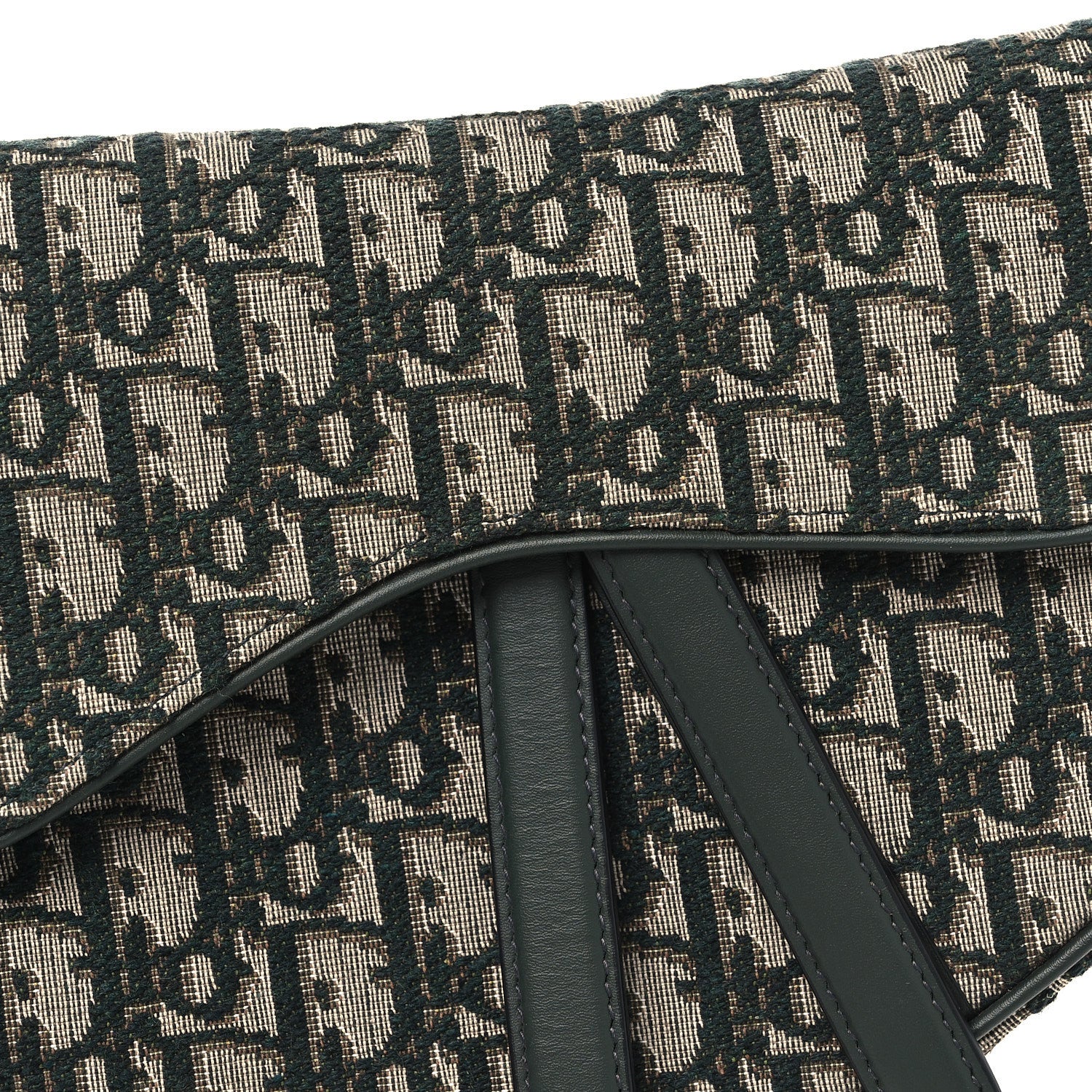 Oblique Saddle Bag Green - Image 7