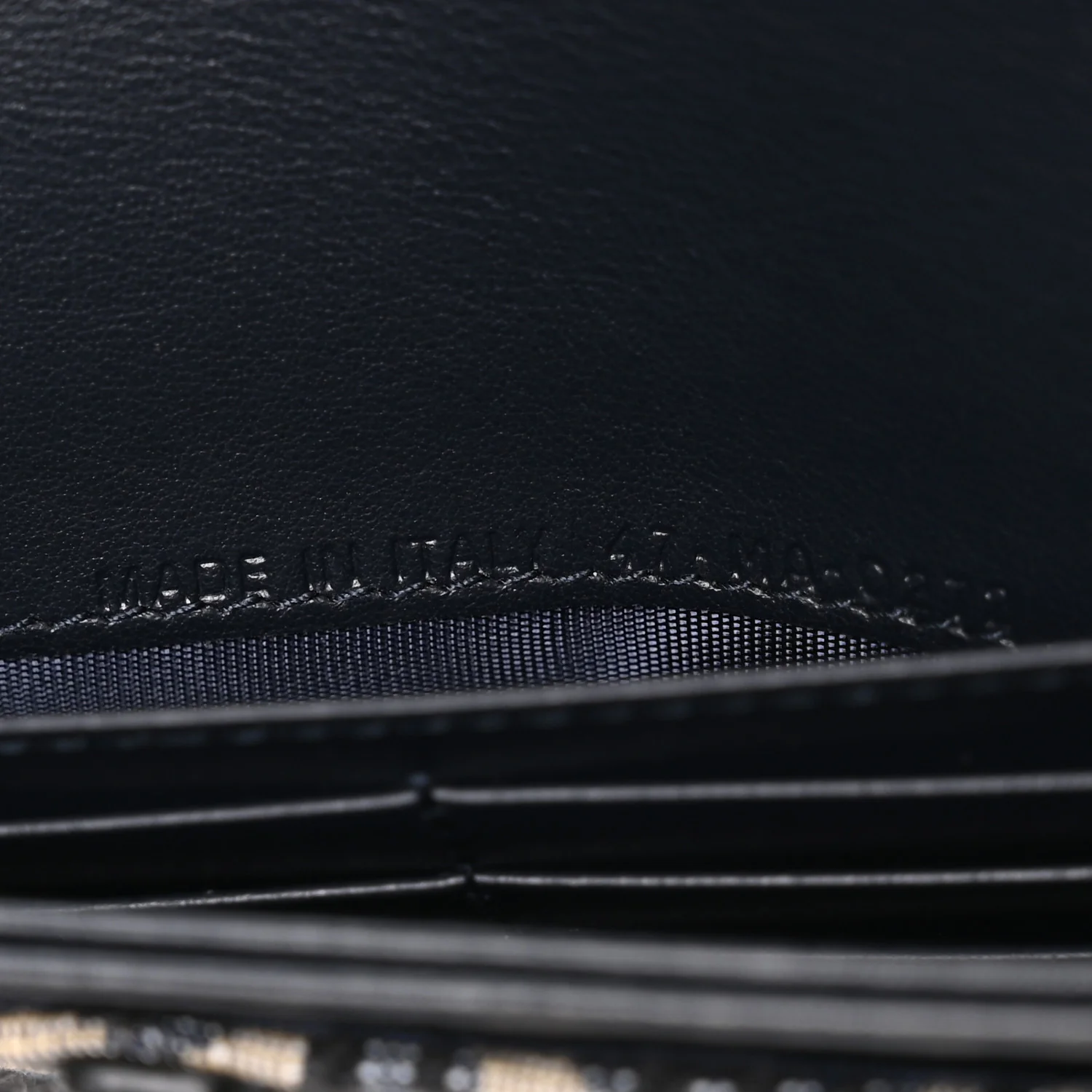 Oblique Saddle Chain Long Wallet Blue - Image 6
