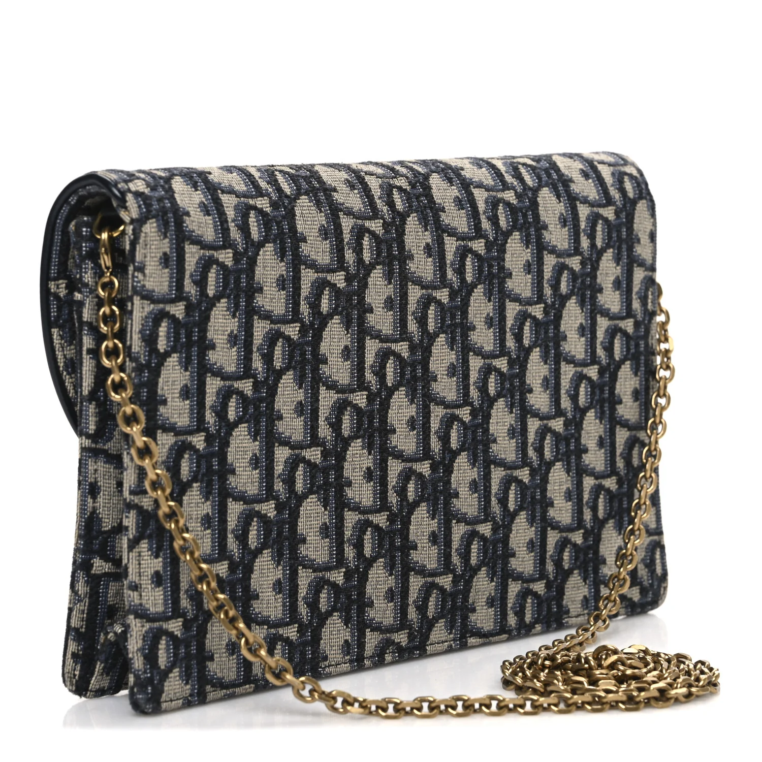 Oblique Saddle Chain Pouch Blue - Image 3