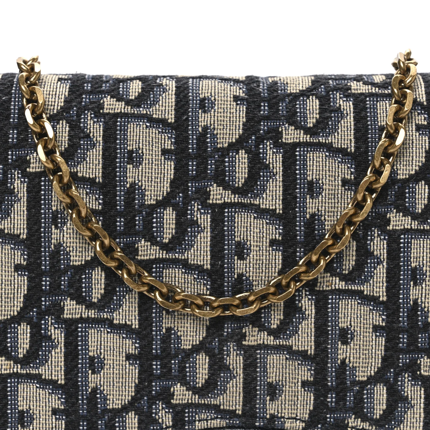 Oblique Saddle Chain Pouch Blue - Image 7