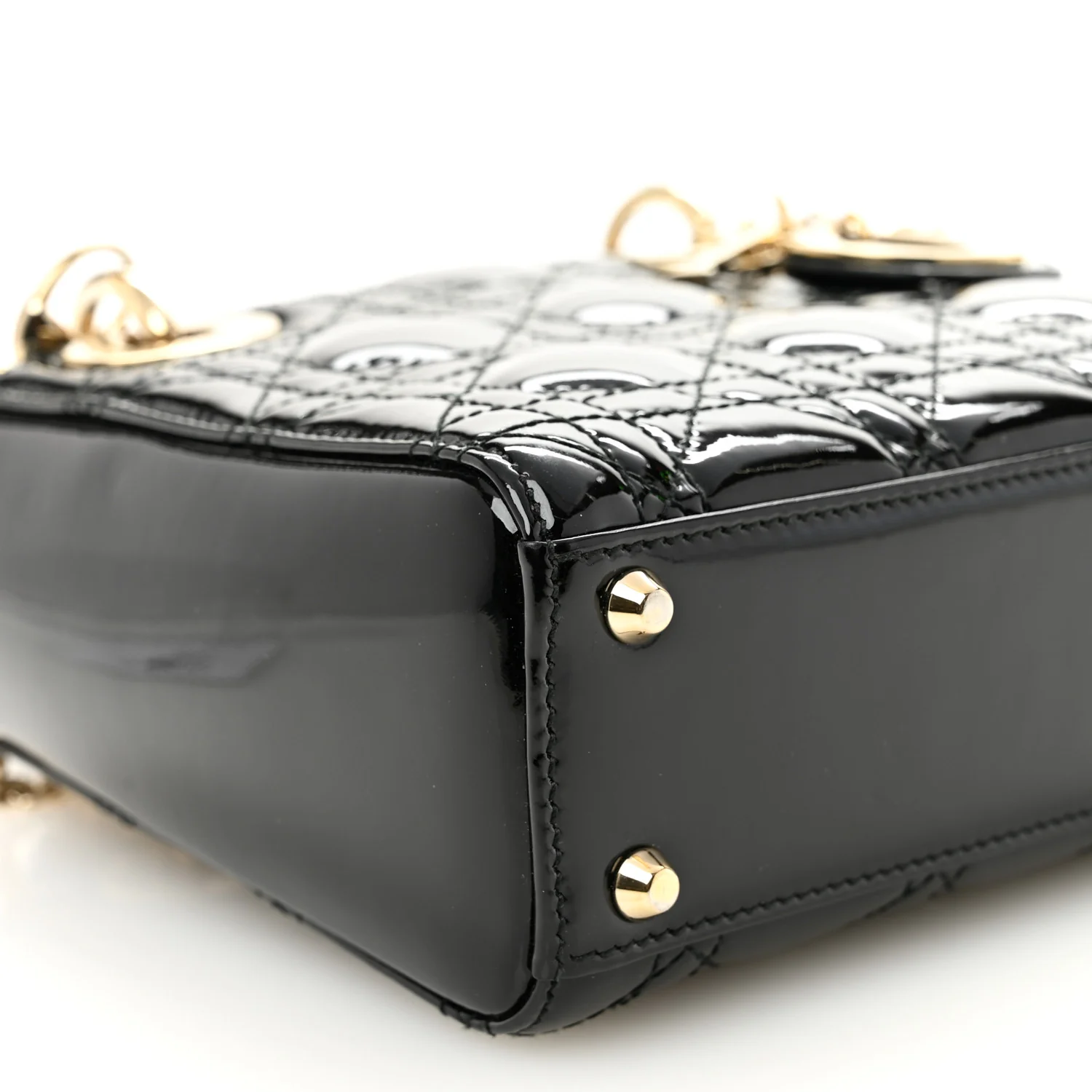 Patent Cannage Mini Lady Dior Black - Image 9