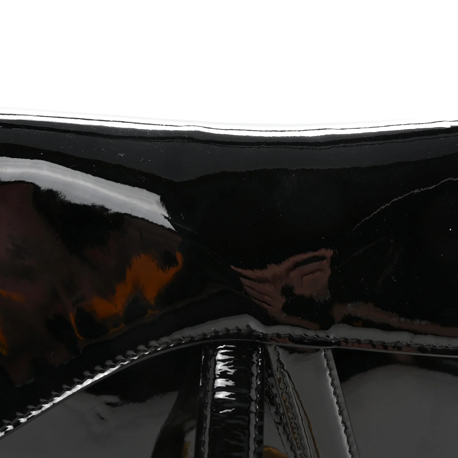 Patent Saddle Bag Black - Image 7
