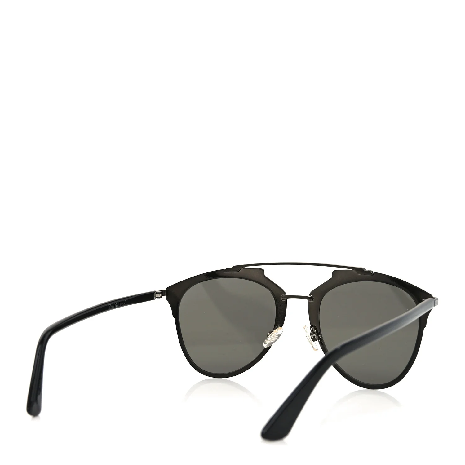 Reflected Prism Mirrored Sunglasses Black - Image 4