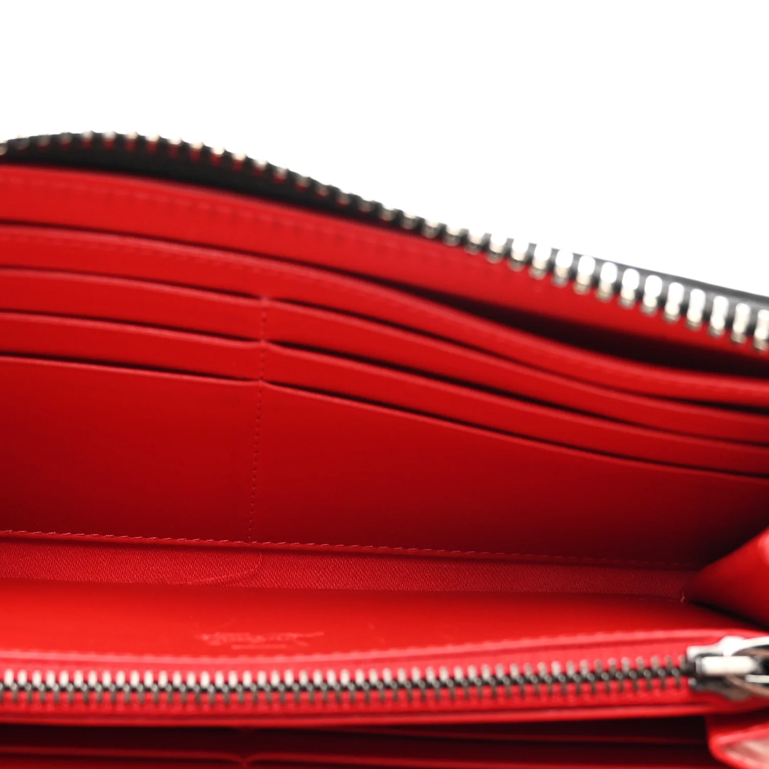 Calfskin Empire Panettone Spiked Zip Around Wallet Black - Image 5