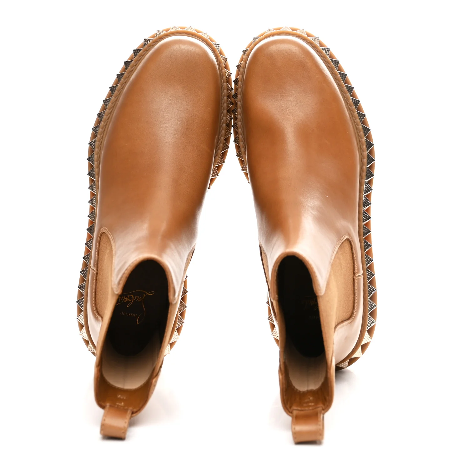 Calfskin Studs Emilia Pyraclou Boots 37.5 Terra - Image 2