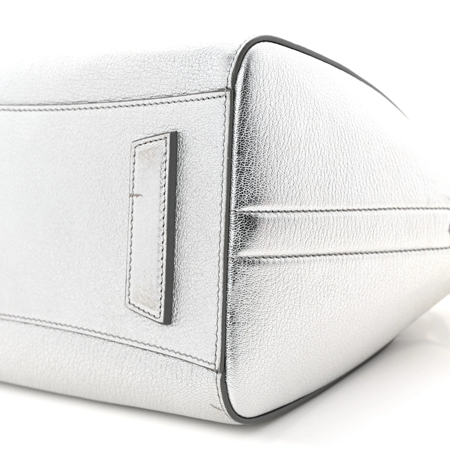 Metallic Sugar Goatskin Small Antigona Silver - Image 10