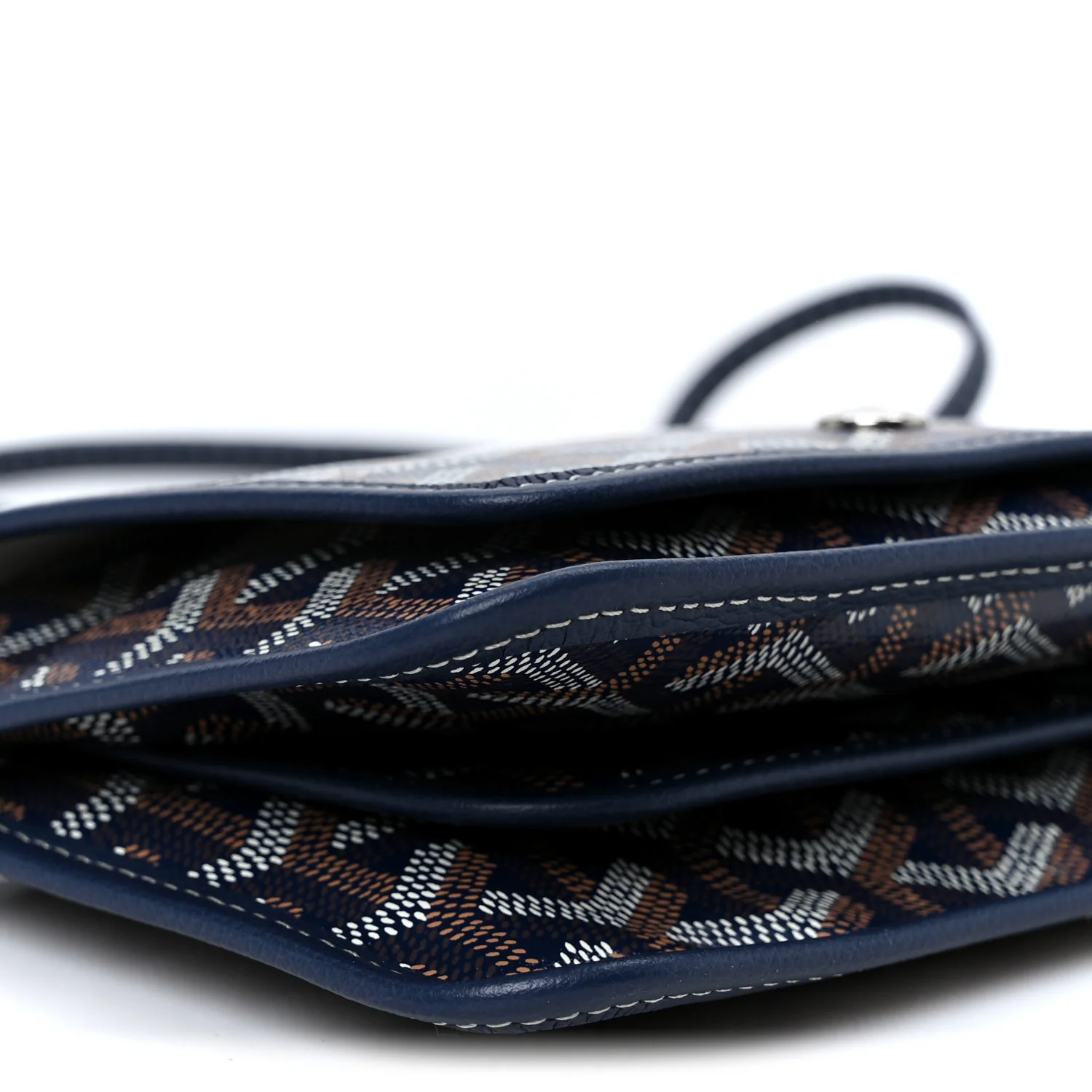 Goyardine Plumet Wallet Clutch Navy - Image 9