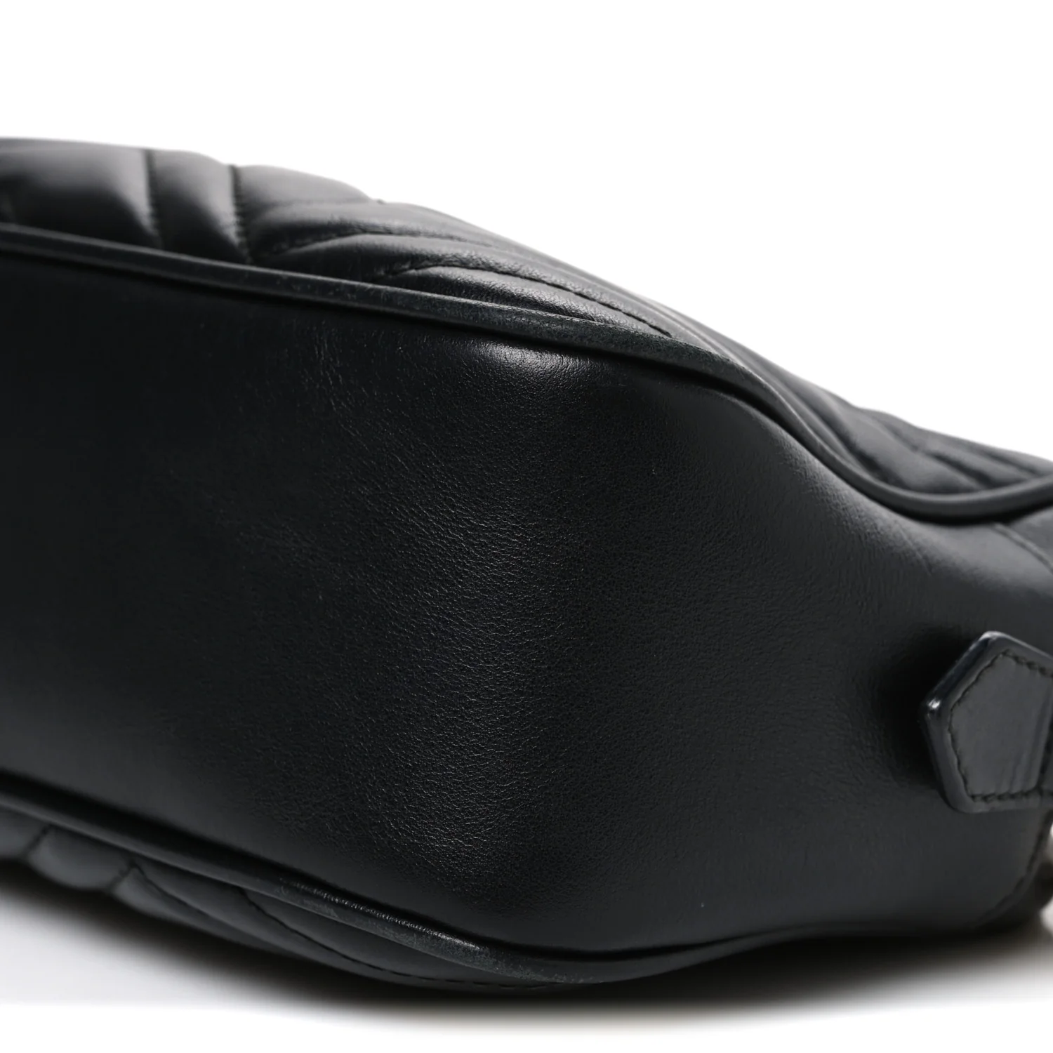 Calfskin Matelasse Small GG Marmont Chain Shoulder Bag Black - Image 9