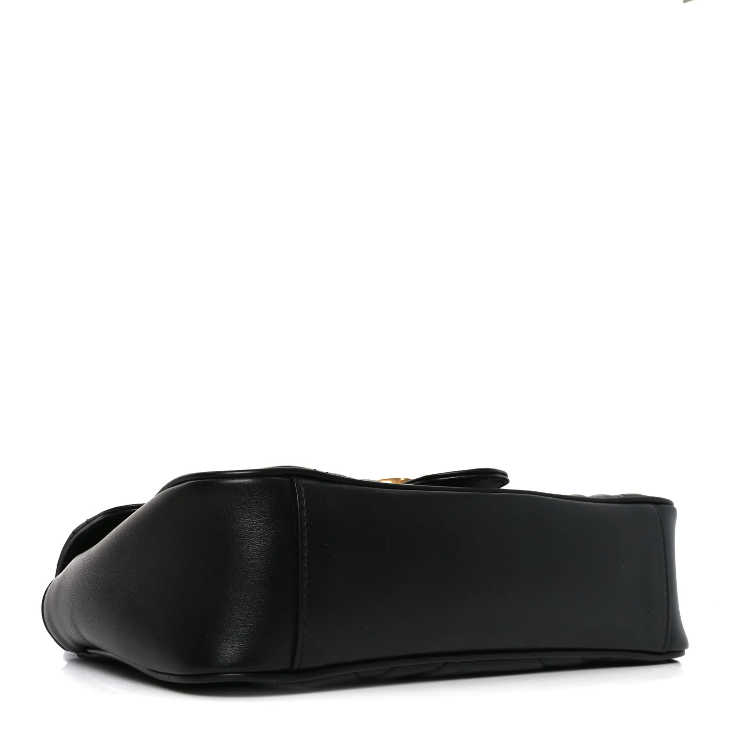 Calfskin Matelasse Small GG Marmont Shoulder Bag Black - Image 4