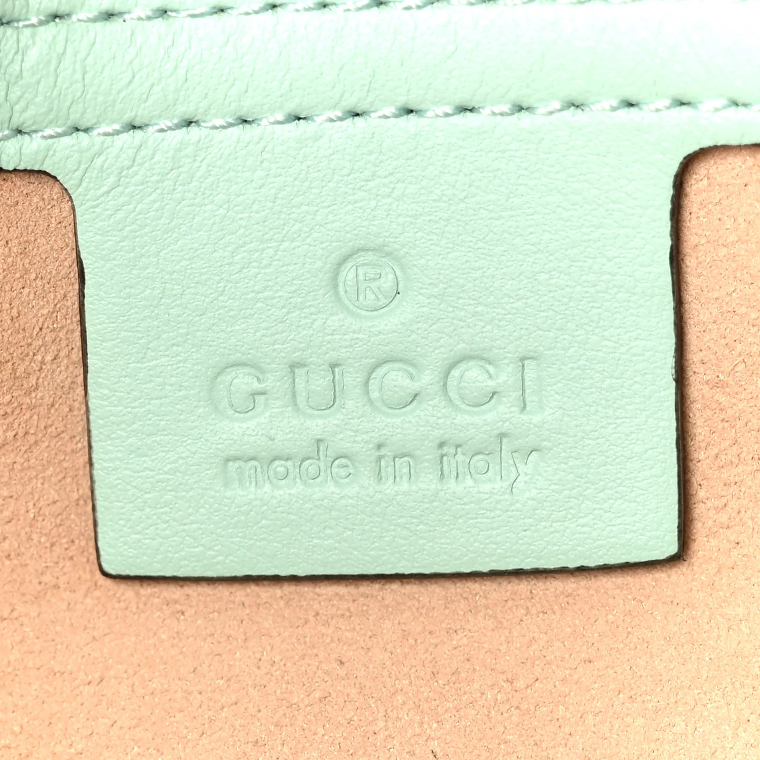 Calfskin Matelasse Small GG Marmont Shoulder Bag Water Green - Image 6