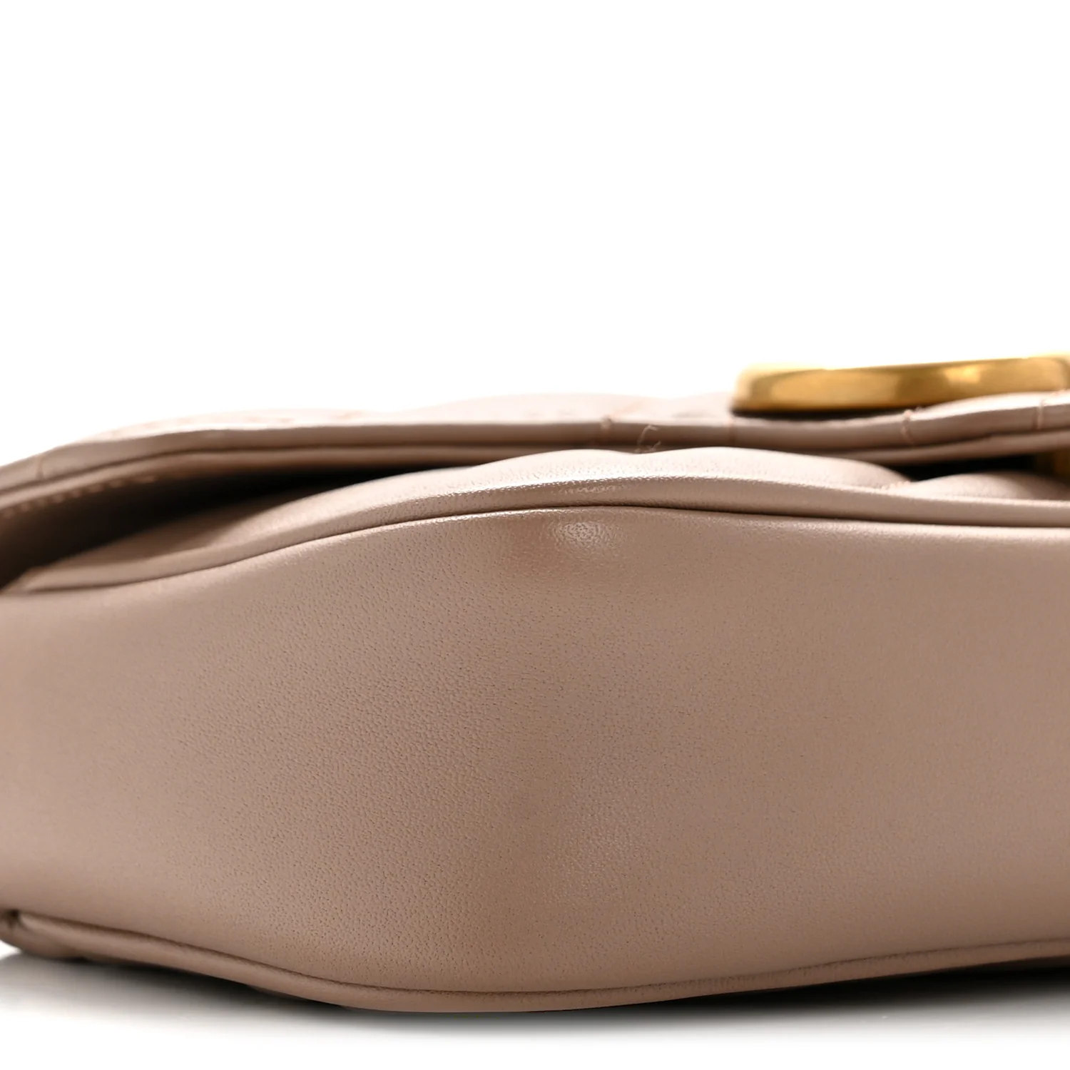 Calfskin Matelasse Super Mini GG Marmont Shoulder Bag Porcelain Rose - Image 9