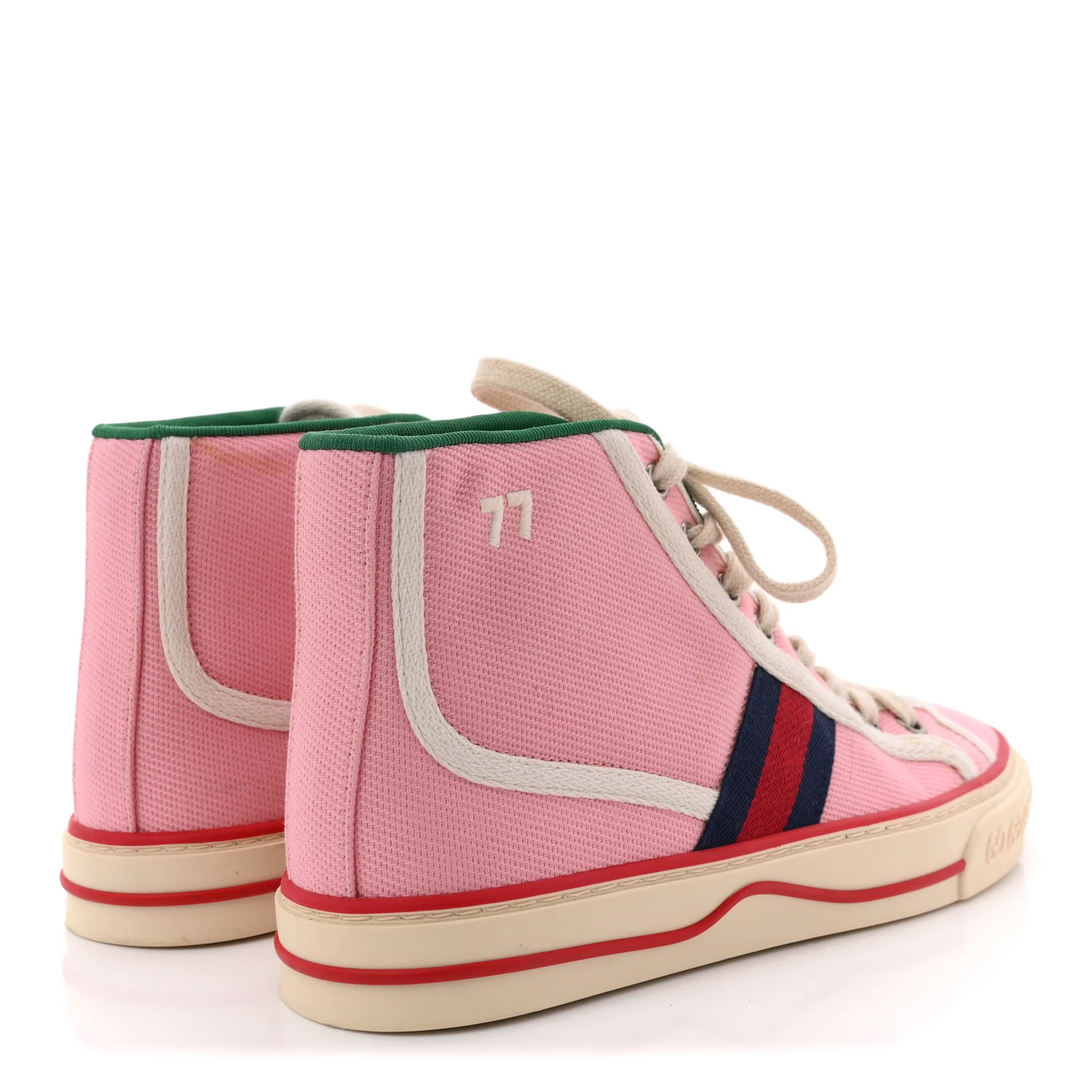 Canvas Web Womens 1977 Tennis High Top Sneakers 36 Wild Rose Mystic White - Image 5