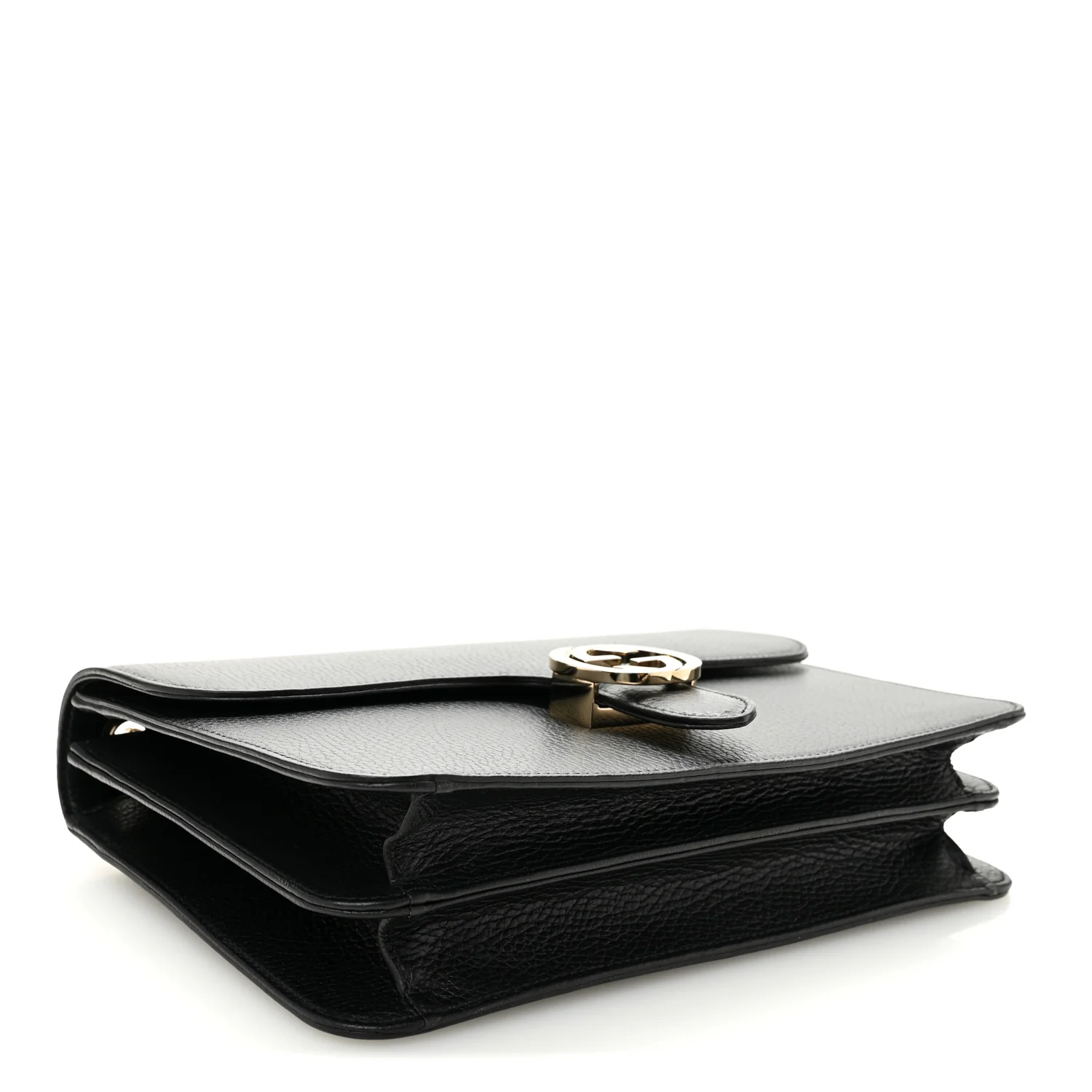 Dollar Calfskin Interlocking G Shoulder Bag Black - Image 4