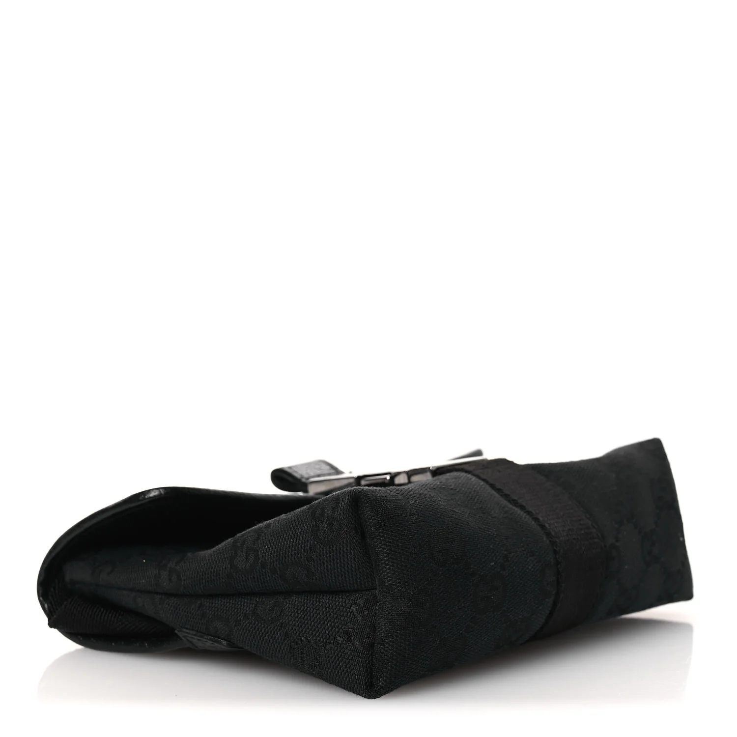 GG Monogram Web Buckle Belt Bag Black - Image 4