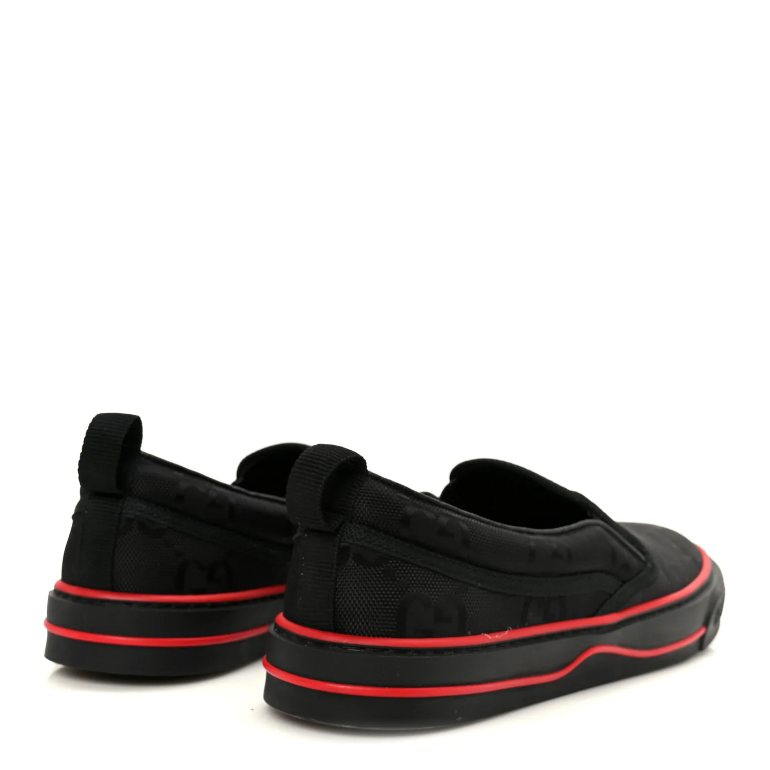 GG Nylon Mens 1977 Tennis Slip On Sneakers 8.5 Black - Image 5