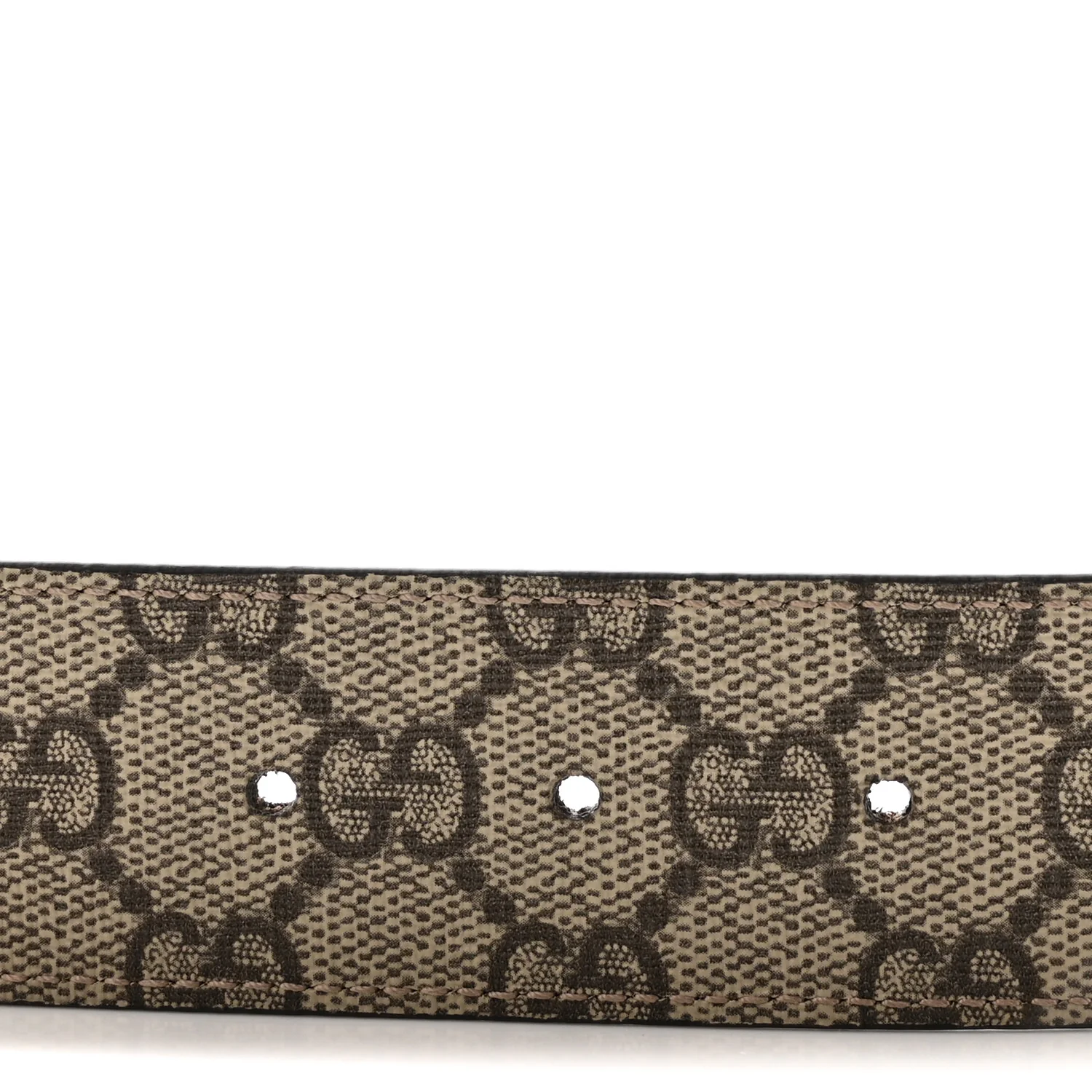 GG Supreme Monogram Plutone Calfskin Double G Reversible 30mm Belt 95 38 Beige Ebony New Acero - Image 3